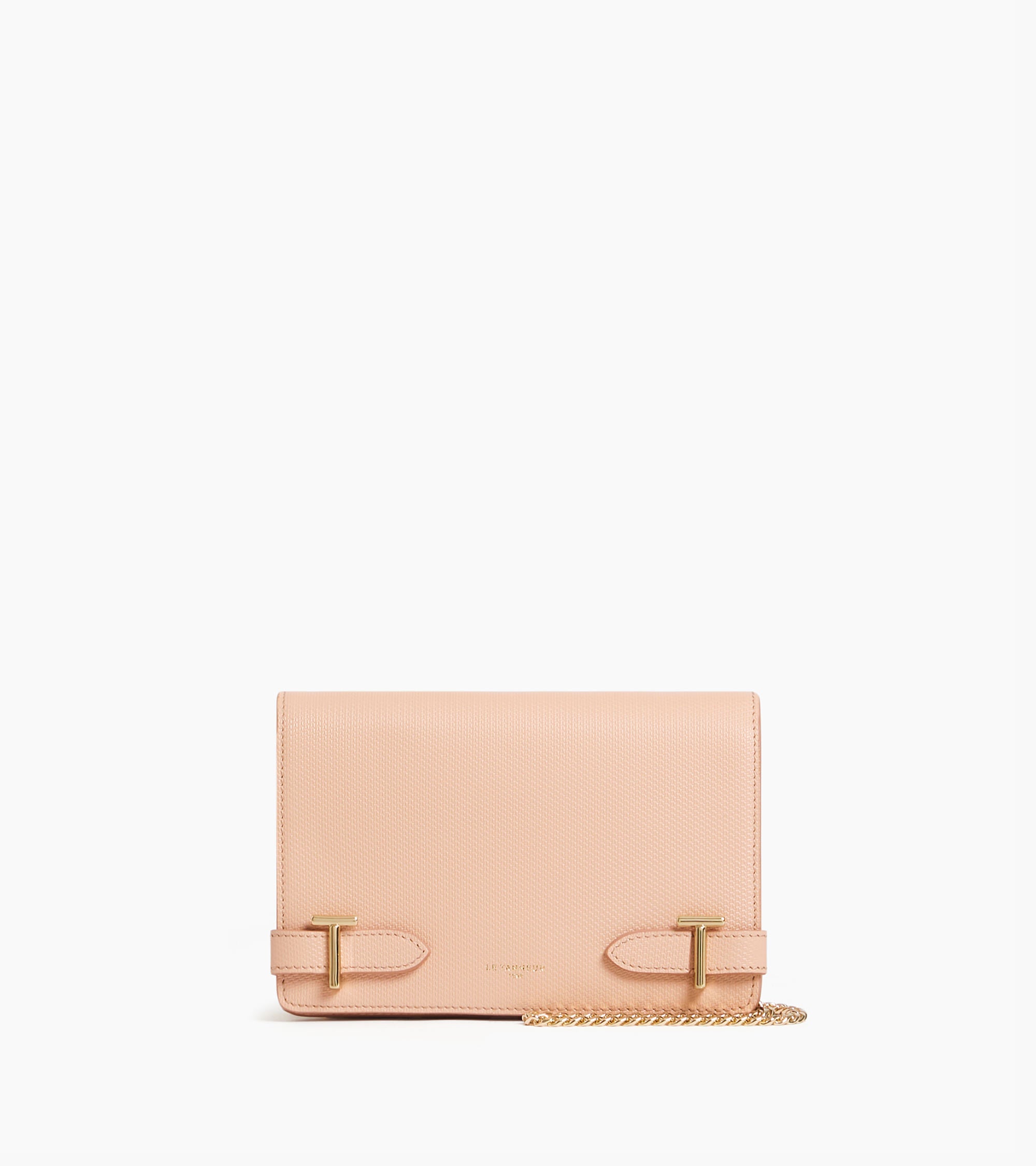 Bolso bandolera pequeño Emilie de piel con monograma