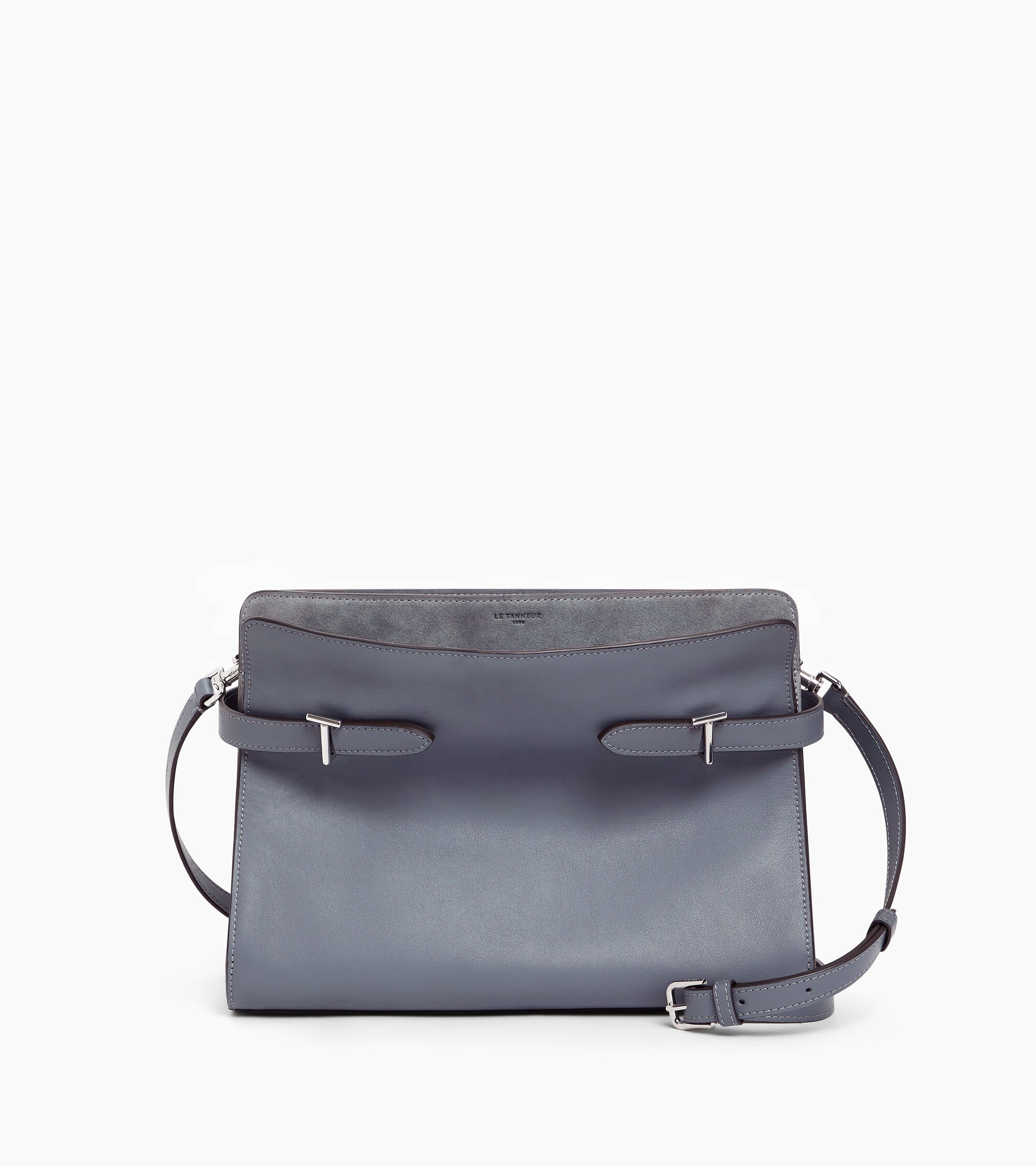 Große Handtasche Emie aus Glatt- und Nubukleder