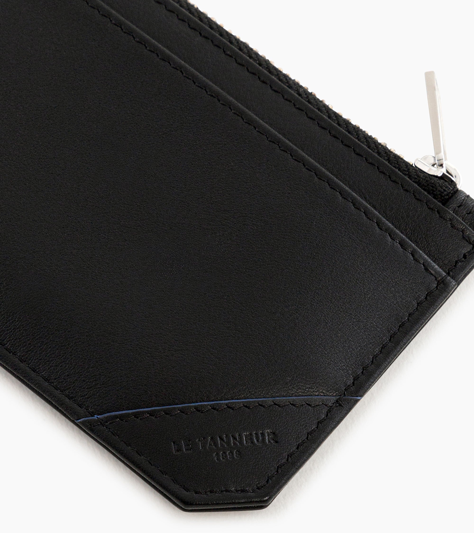 Georges smooth leather L-zip cardholder