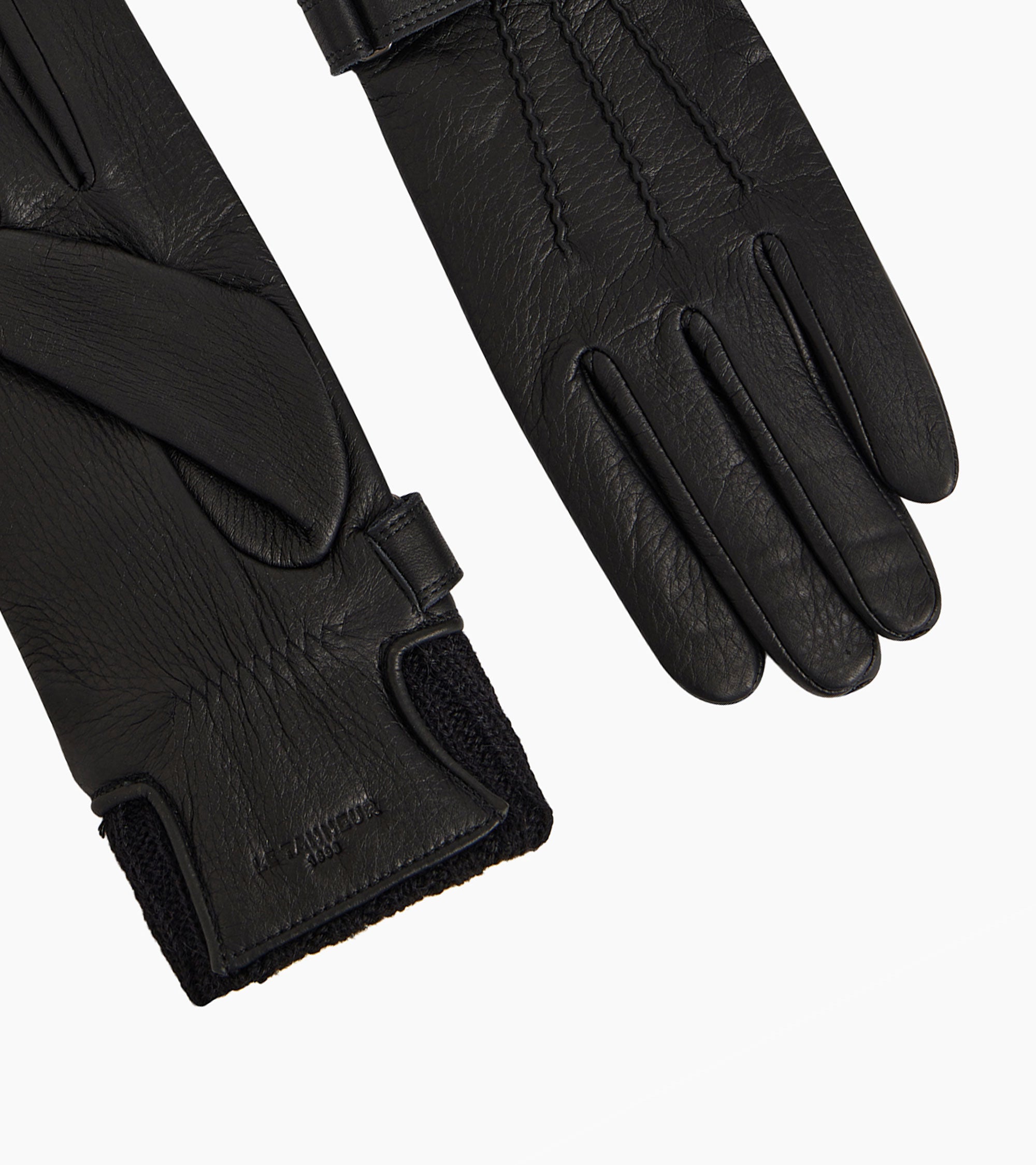 Casual men's lamb leather gloves