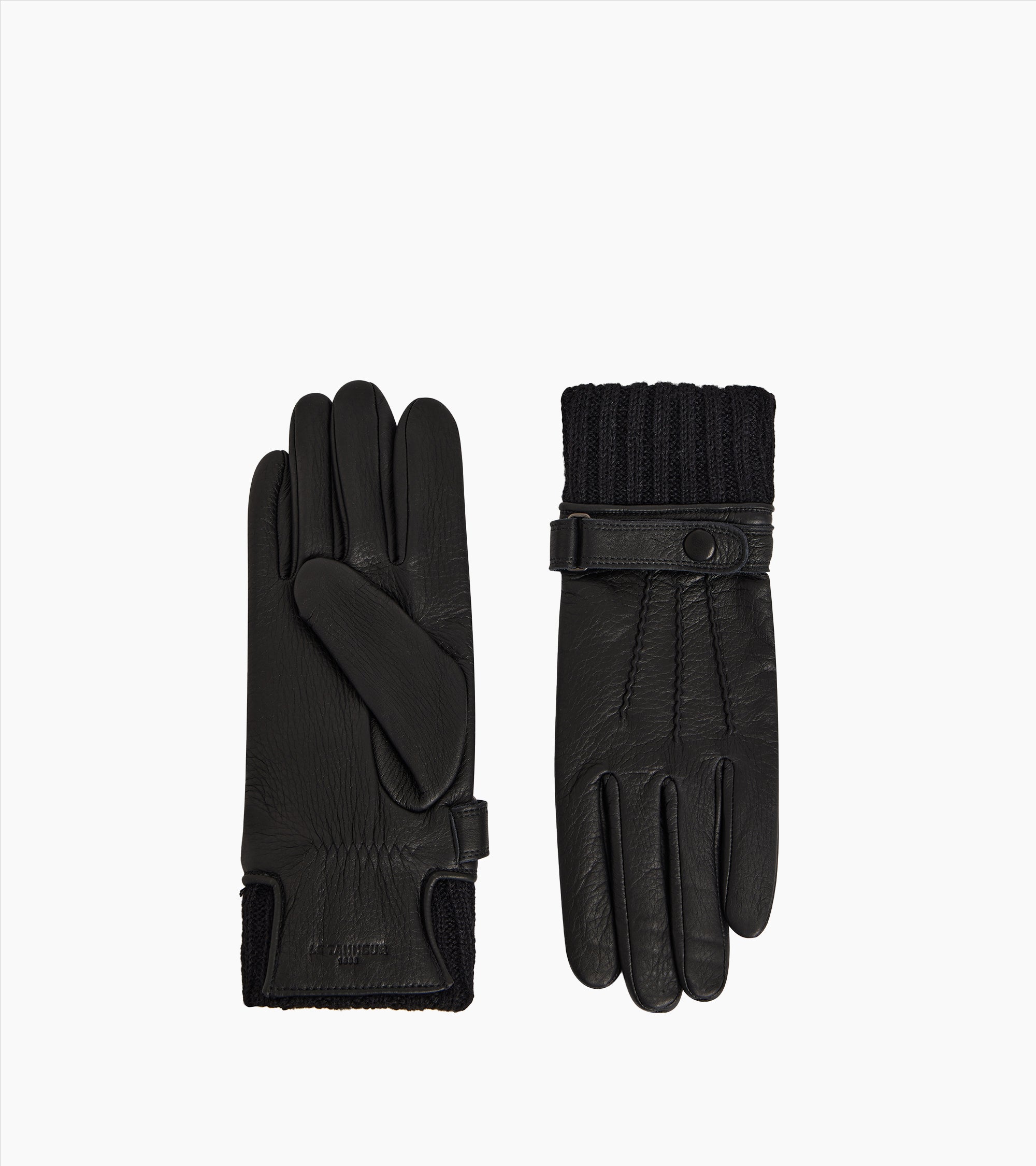 Casual men's lamb leather gloves