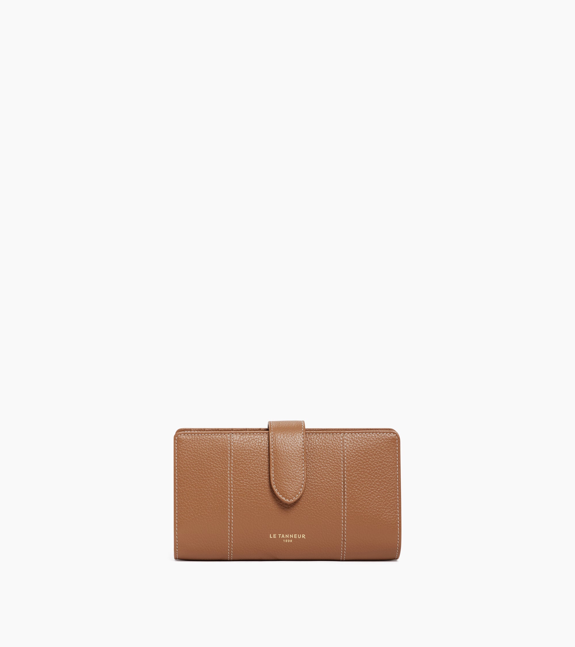 Marguerite large wallet in grained leather