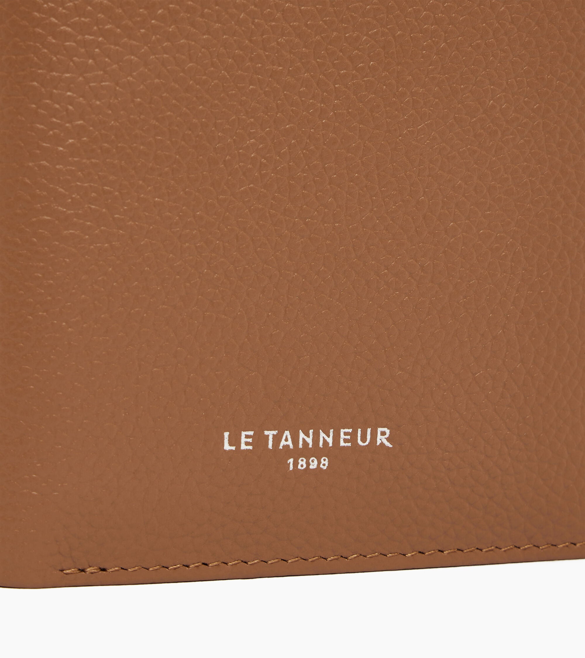 Kleine Brieftasche im Hochformat mit Reißverschluss Lucien aus genarbtem Leder
