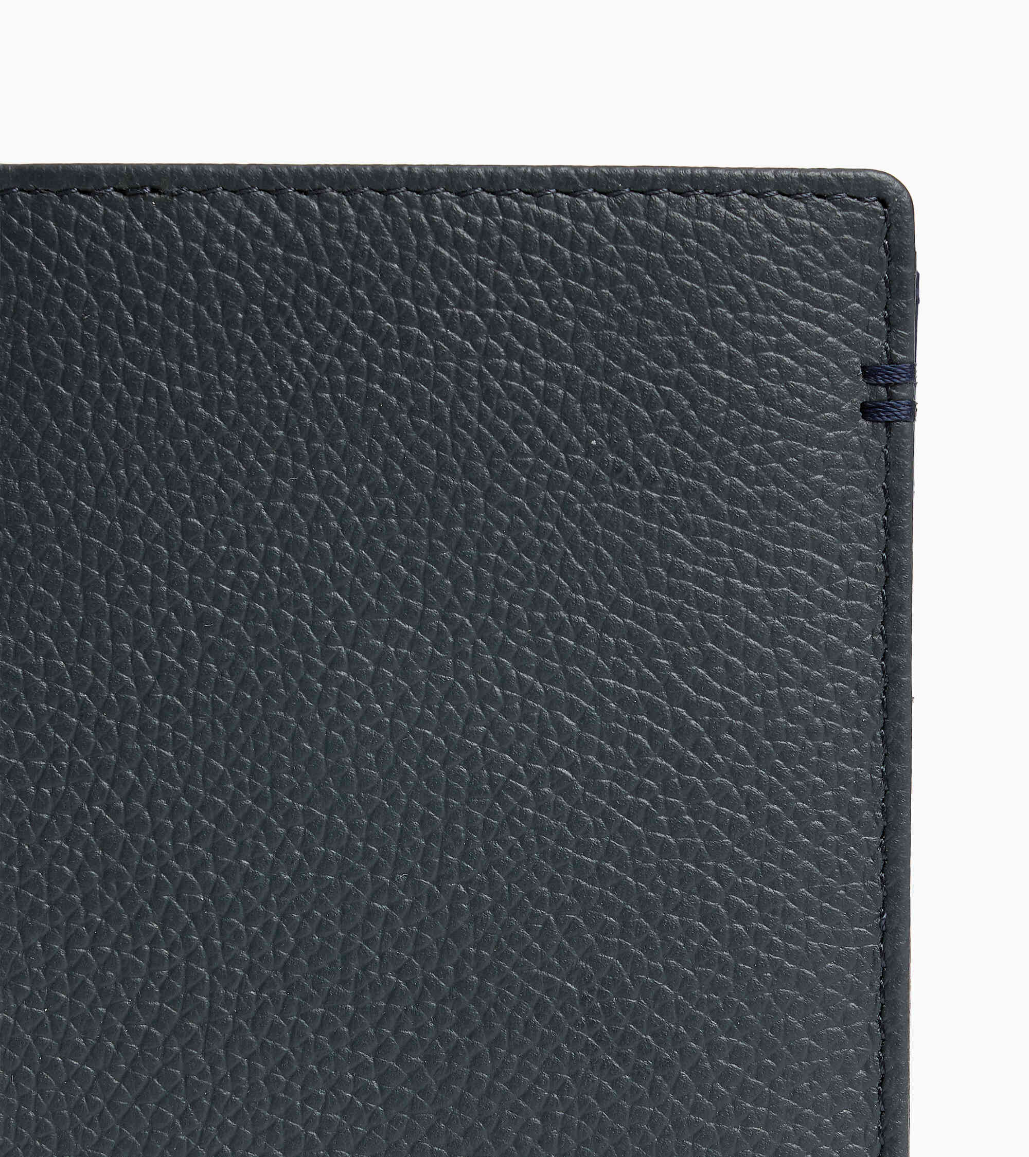 Lucien グレインレザー ファスナー付き スモール 縦型 二つ折り財布