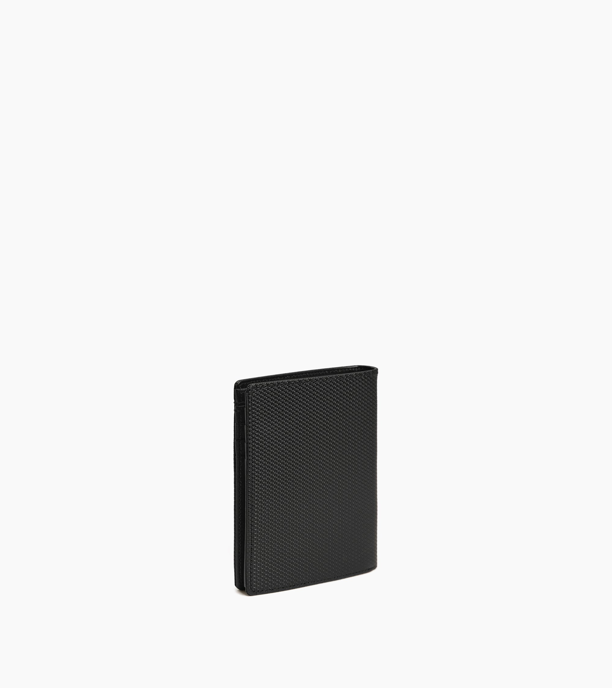 Lucien vertical zipped wallet signature T leather