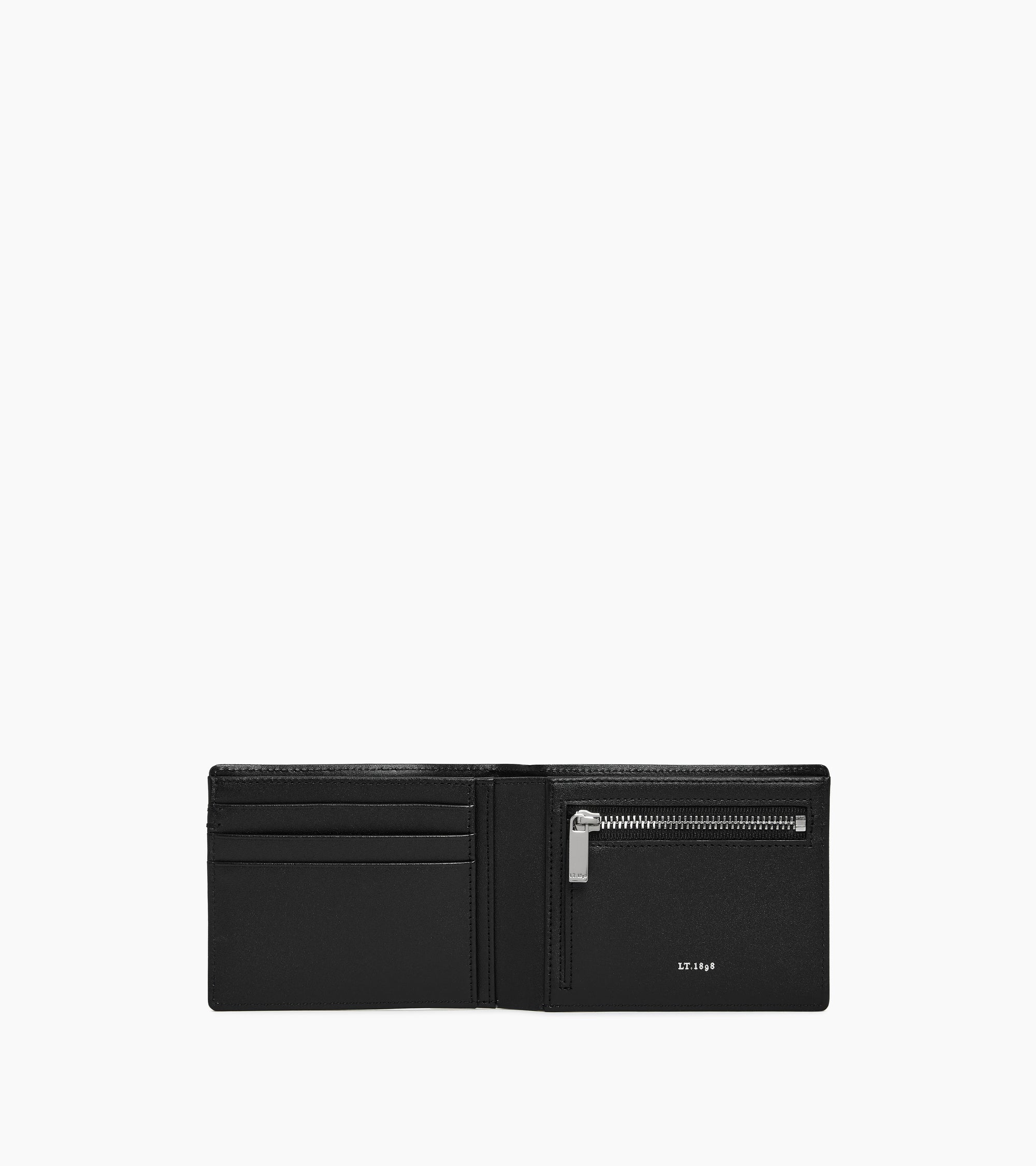 Lucien horizontal zipped wallet signature T leather