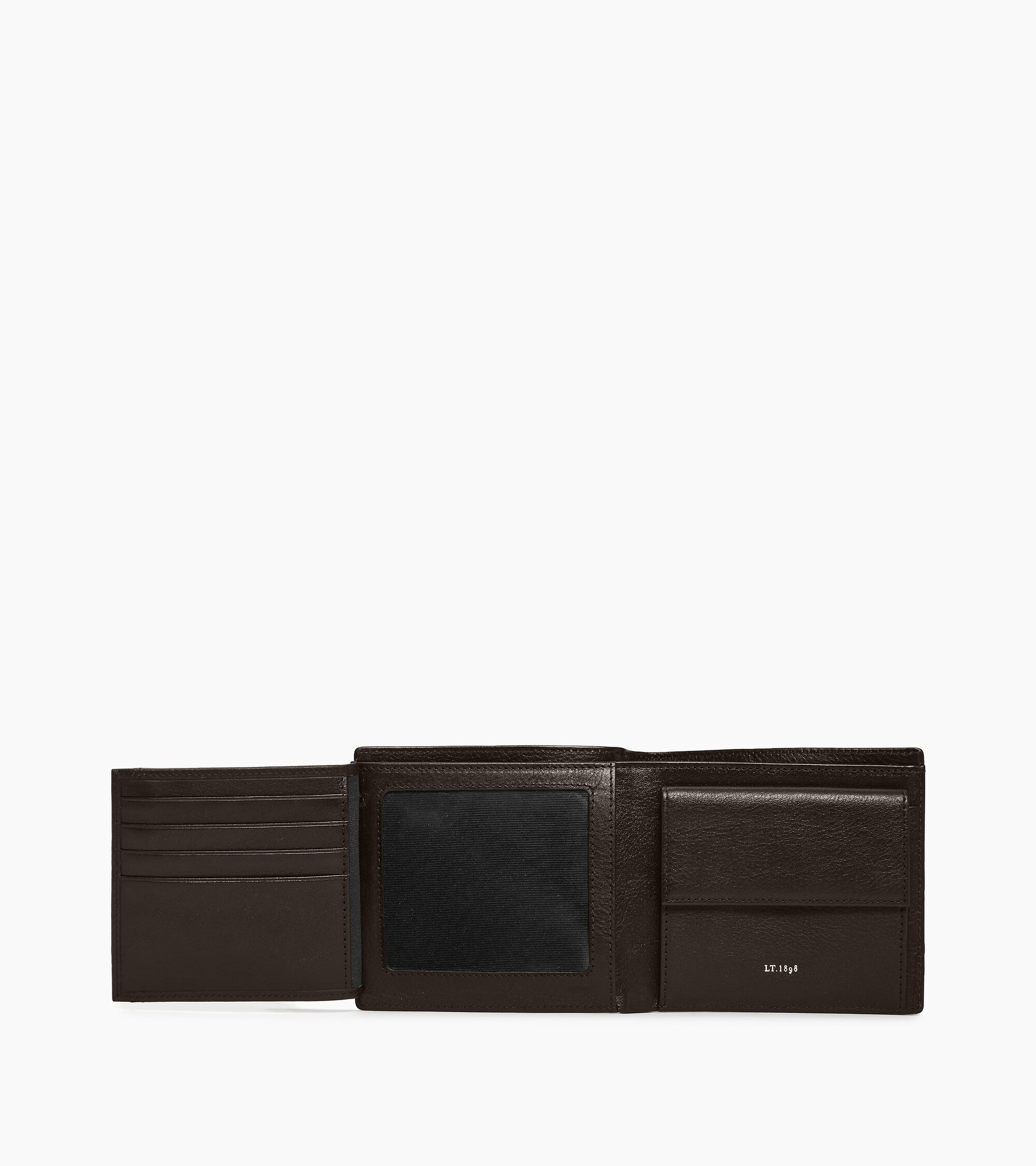 Lucien オイルレザー フラップ付き 二つ折り財布