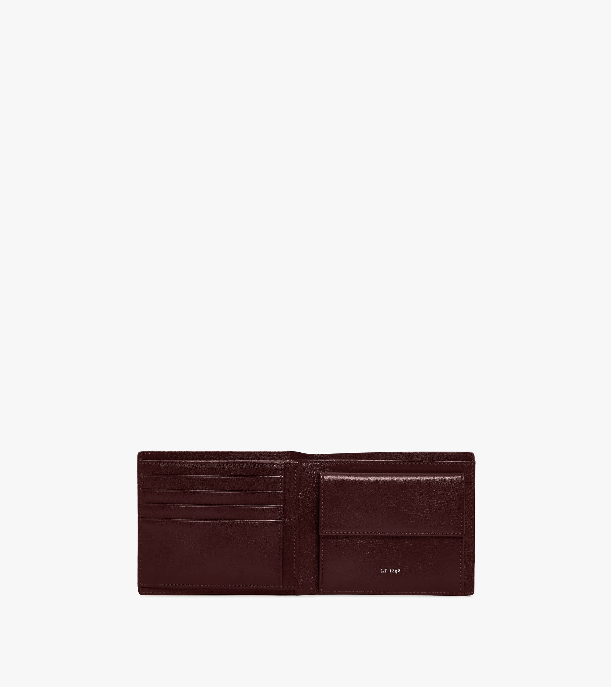 Lucien オイルレザー フラップ付き 二つ折り財布