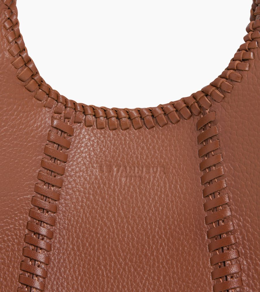 Juliette mini grained leather handbag with topstitching