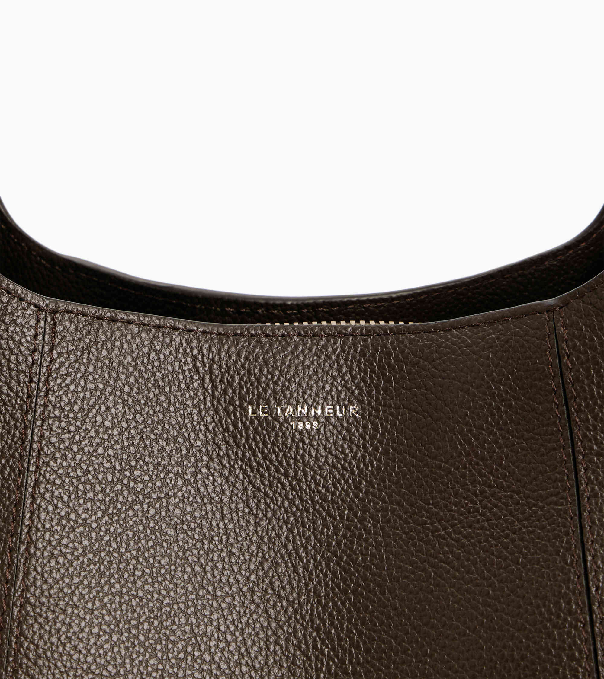 Mittelgroße Schultertasche Modell Juliette aus genarbtem Leder