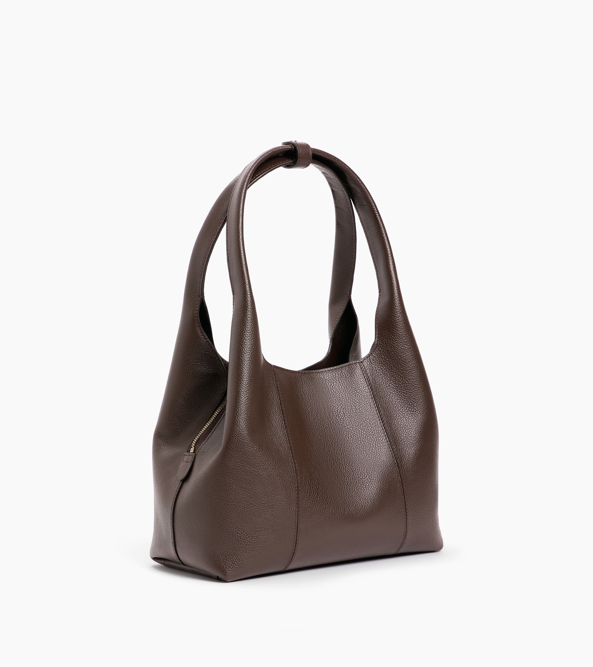 Mittelgroße Schultertasche Modell Juliette aus genarbtem Leder