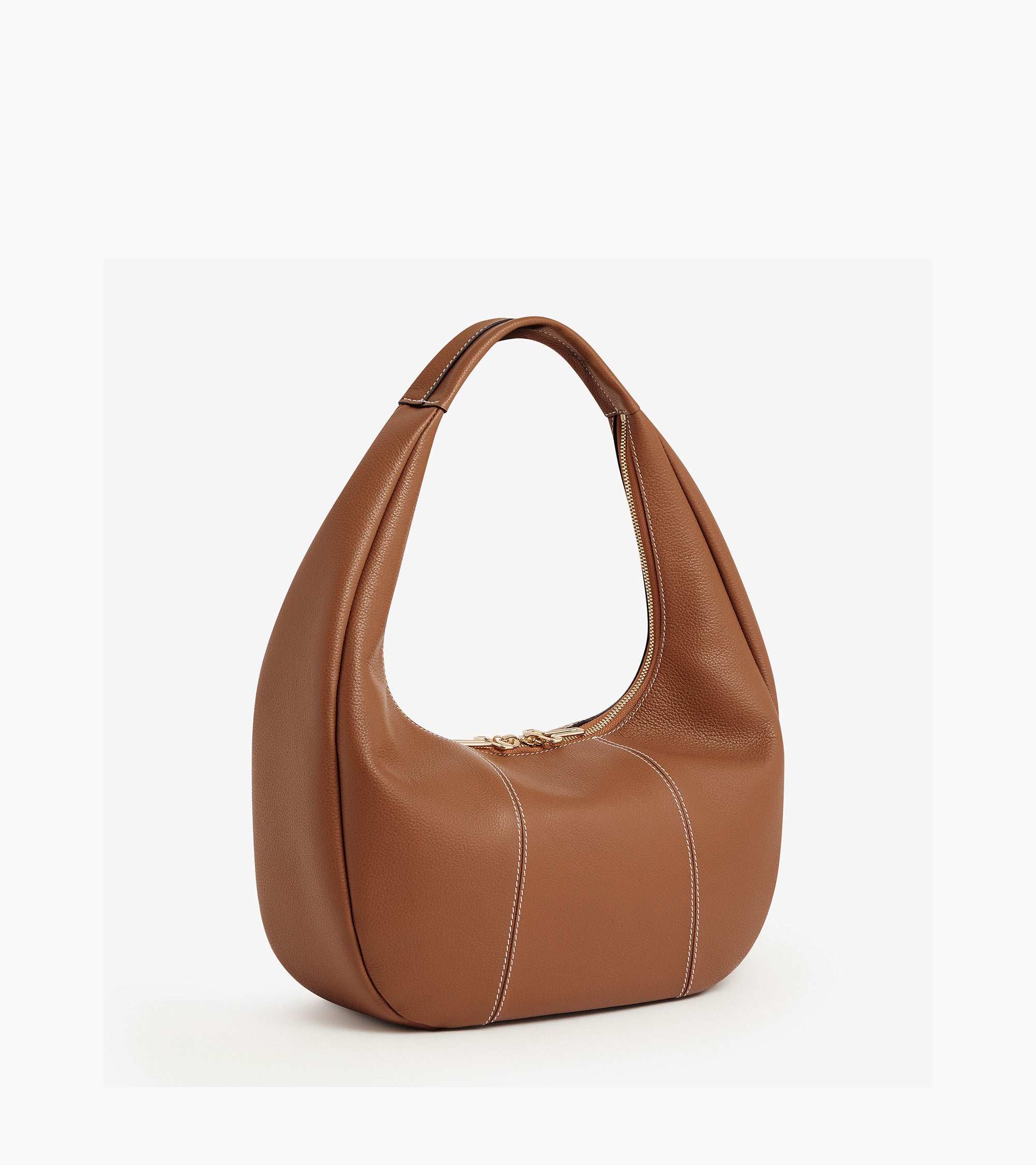 Juliette large grained leather hobo bag