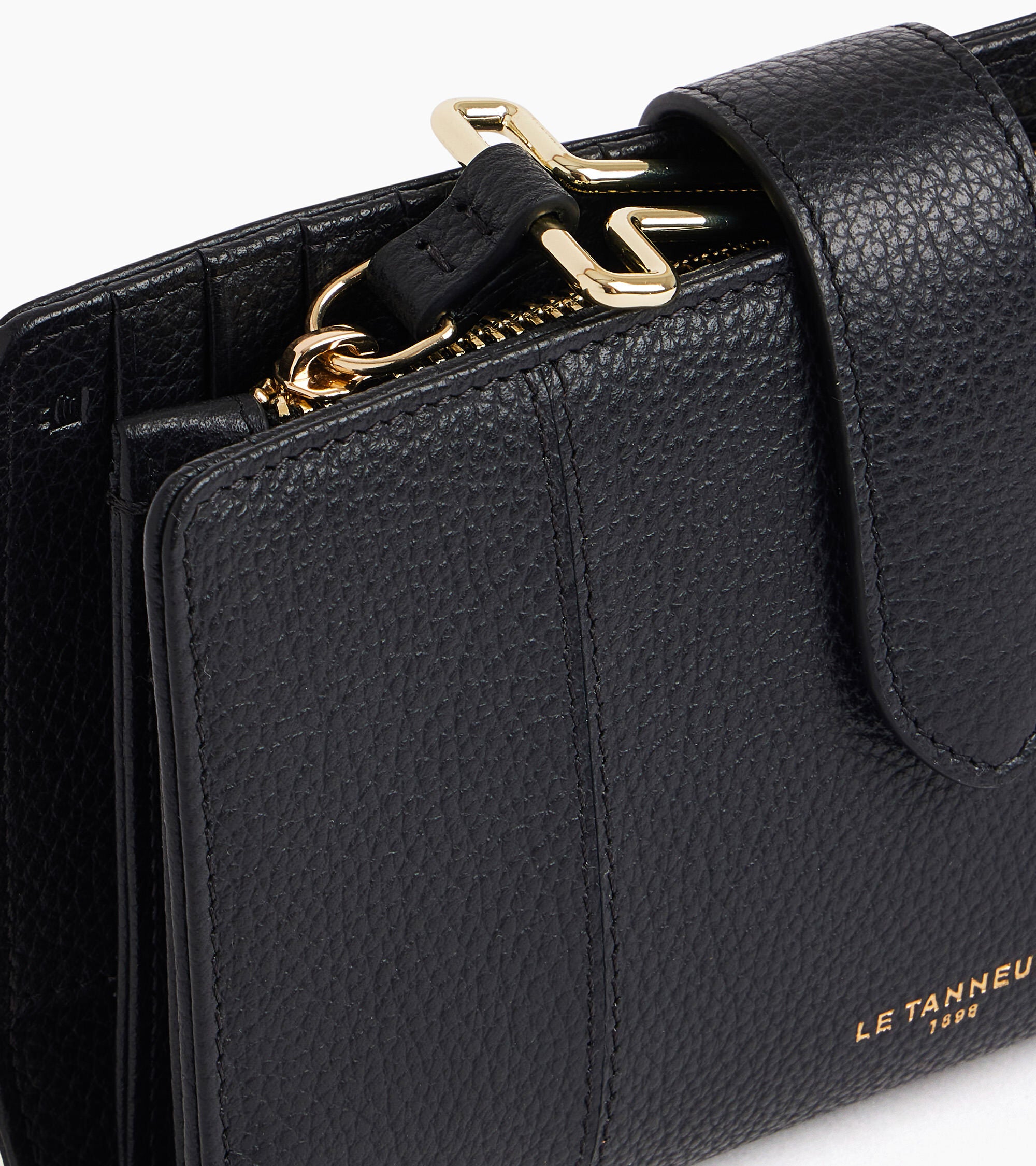 Juliette 4-fold grained leather wallet