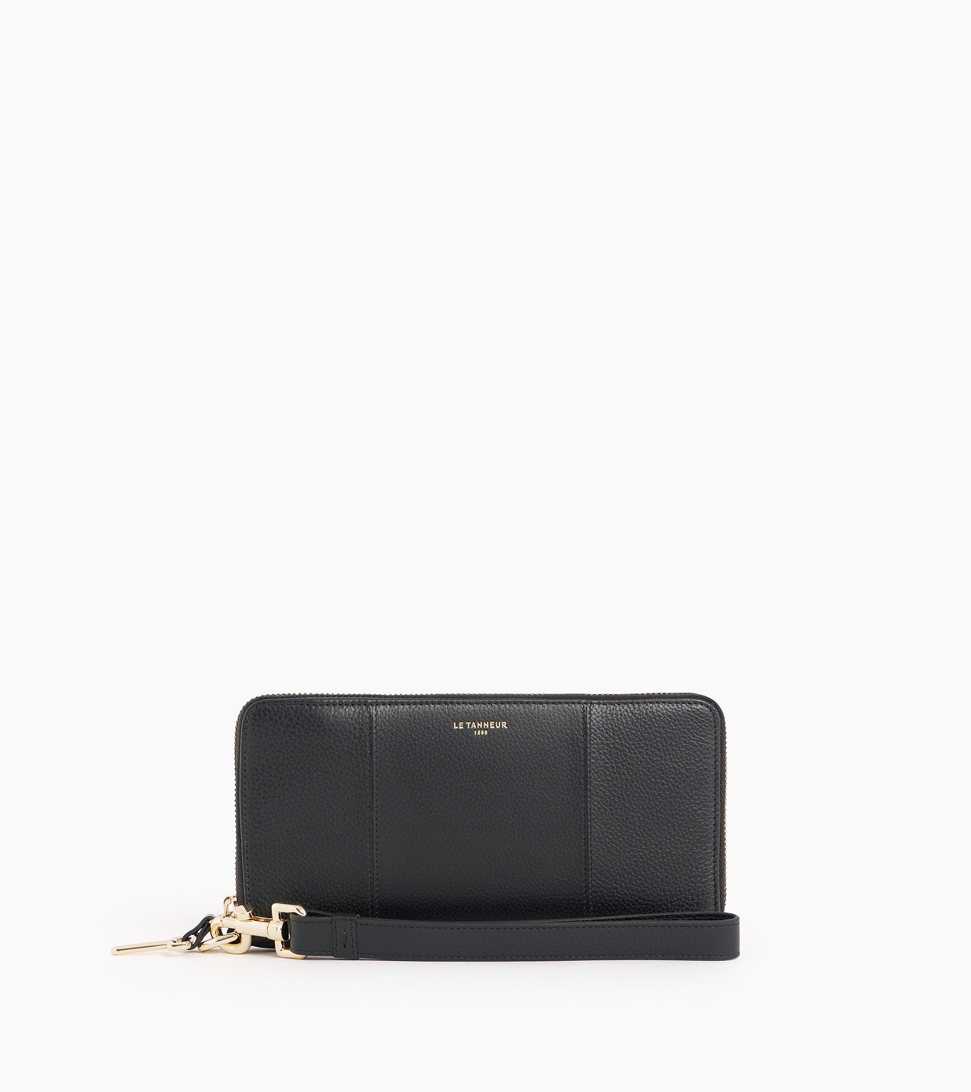Juliette zipped travel companion in pebbled leather