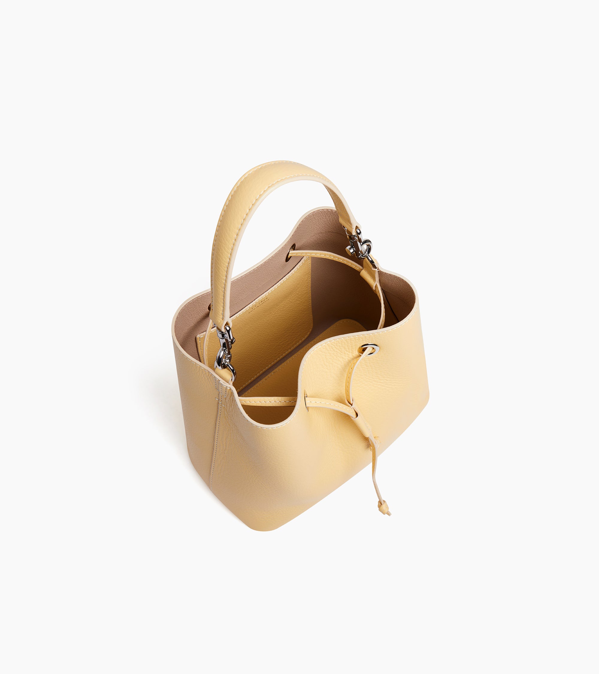 Sac seau Louise en cuir grainé