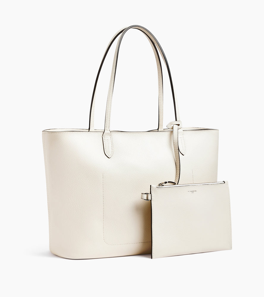 Louise large tote in grained leather