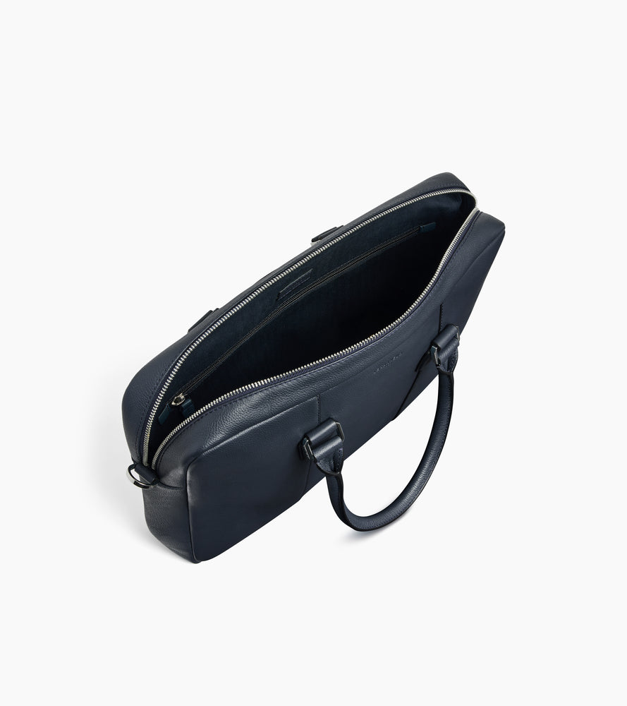 Marceau 14" small model briefcase in grained leather