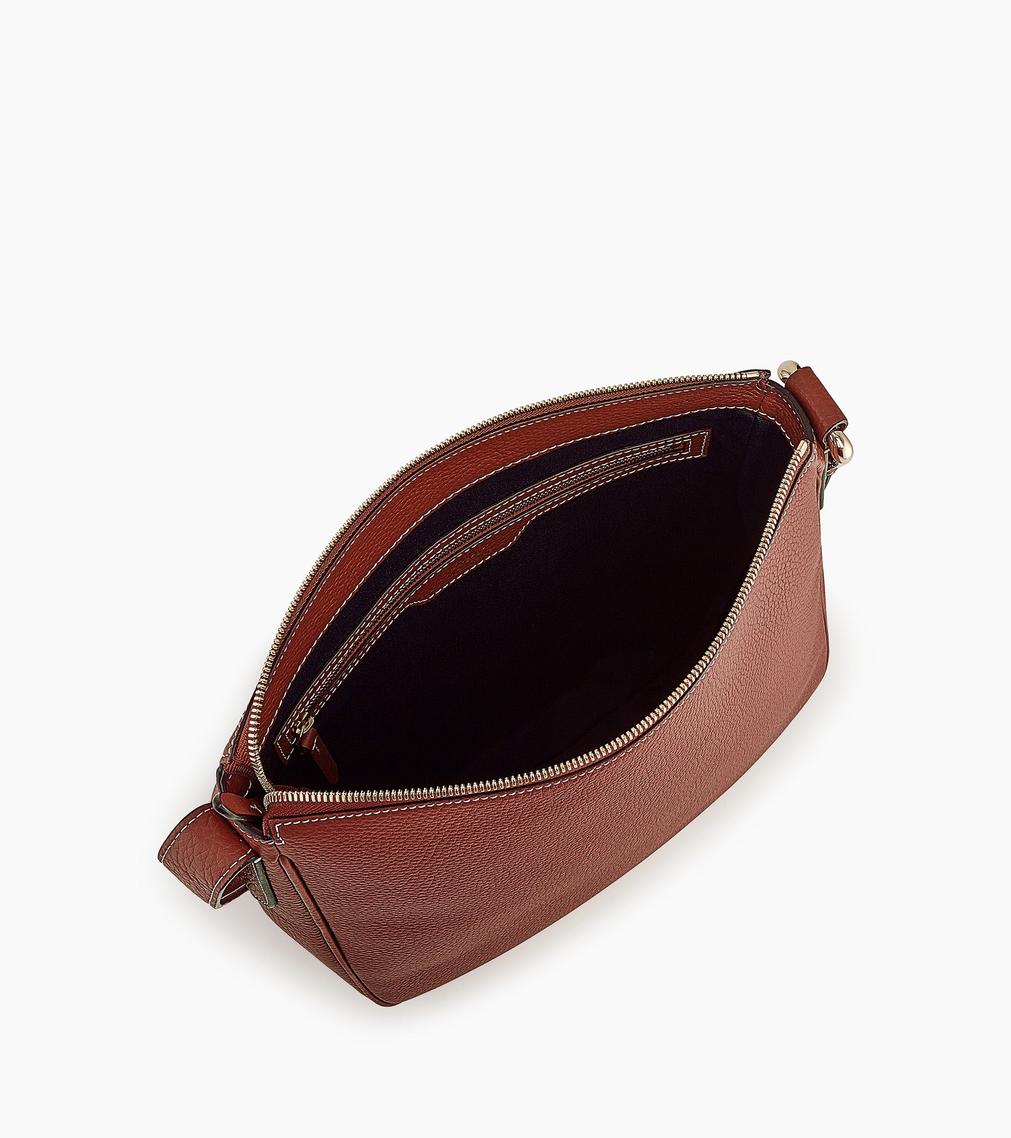 Madeleine mid-sized hobo bag in grained leather