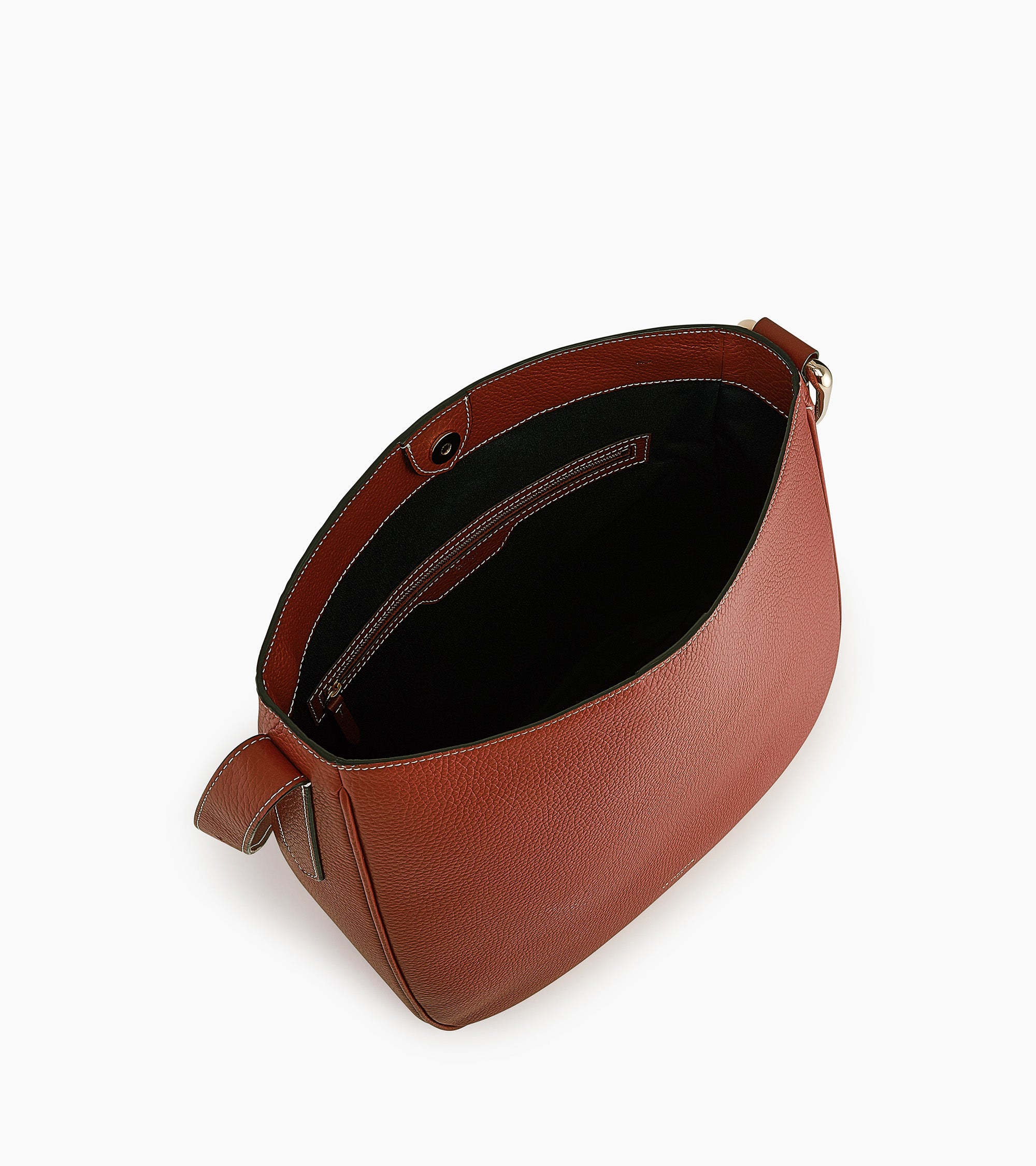 Madeleine large hobo bag in grained leather