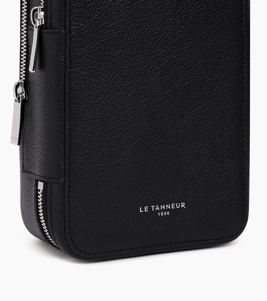 Sacoche sling Emile en cuir grainé