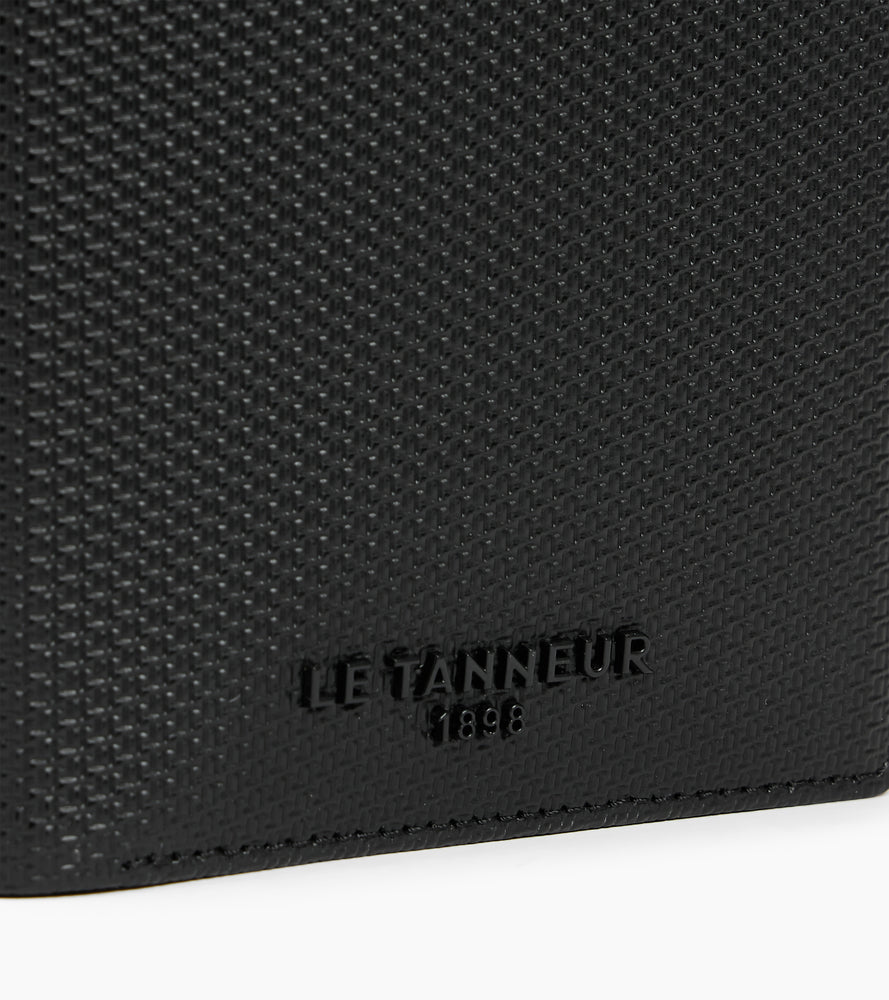 Emile vertical wallet in signature T leather