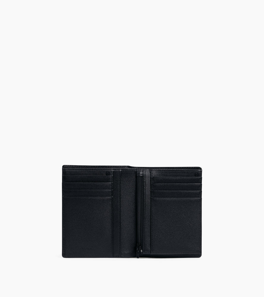 Emile vertical wallet in signature T leather
