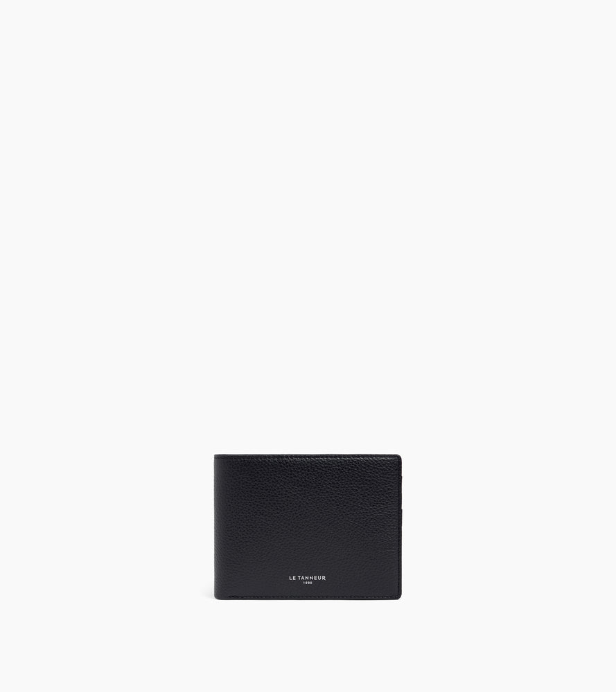 Emile horizontal zipped wallet in grained leather