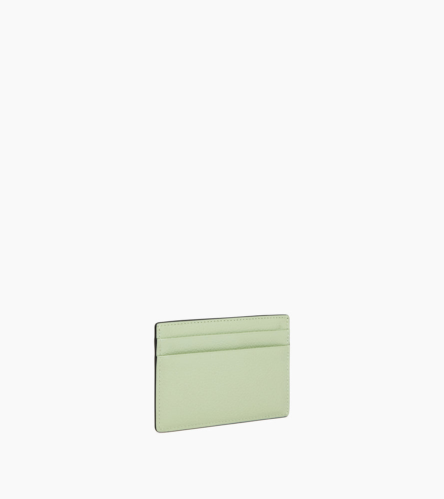 Emile card holder in grained leather