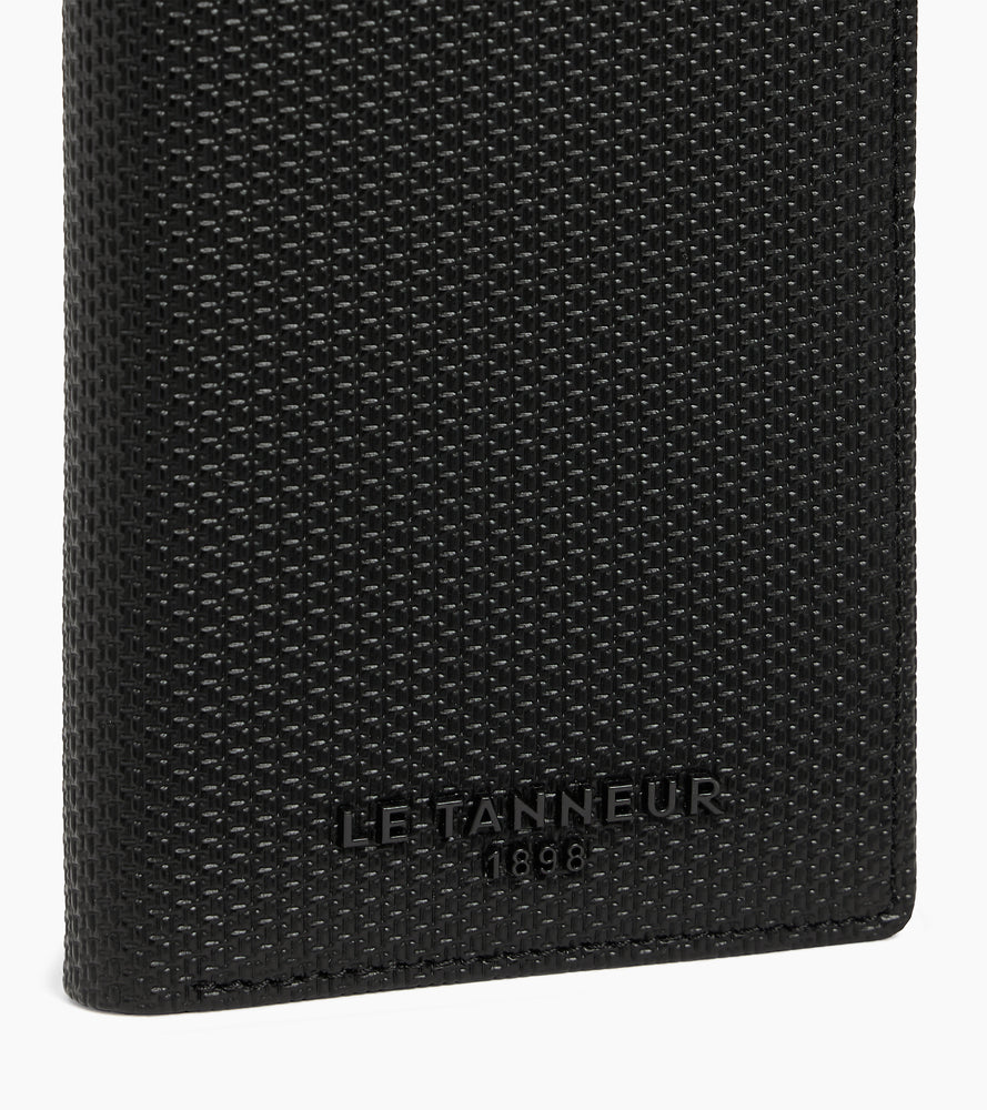 Emile vertical card holder in signature T leather