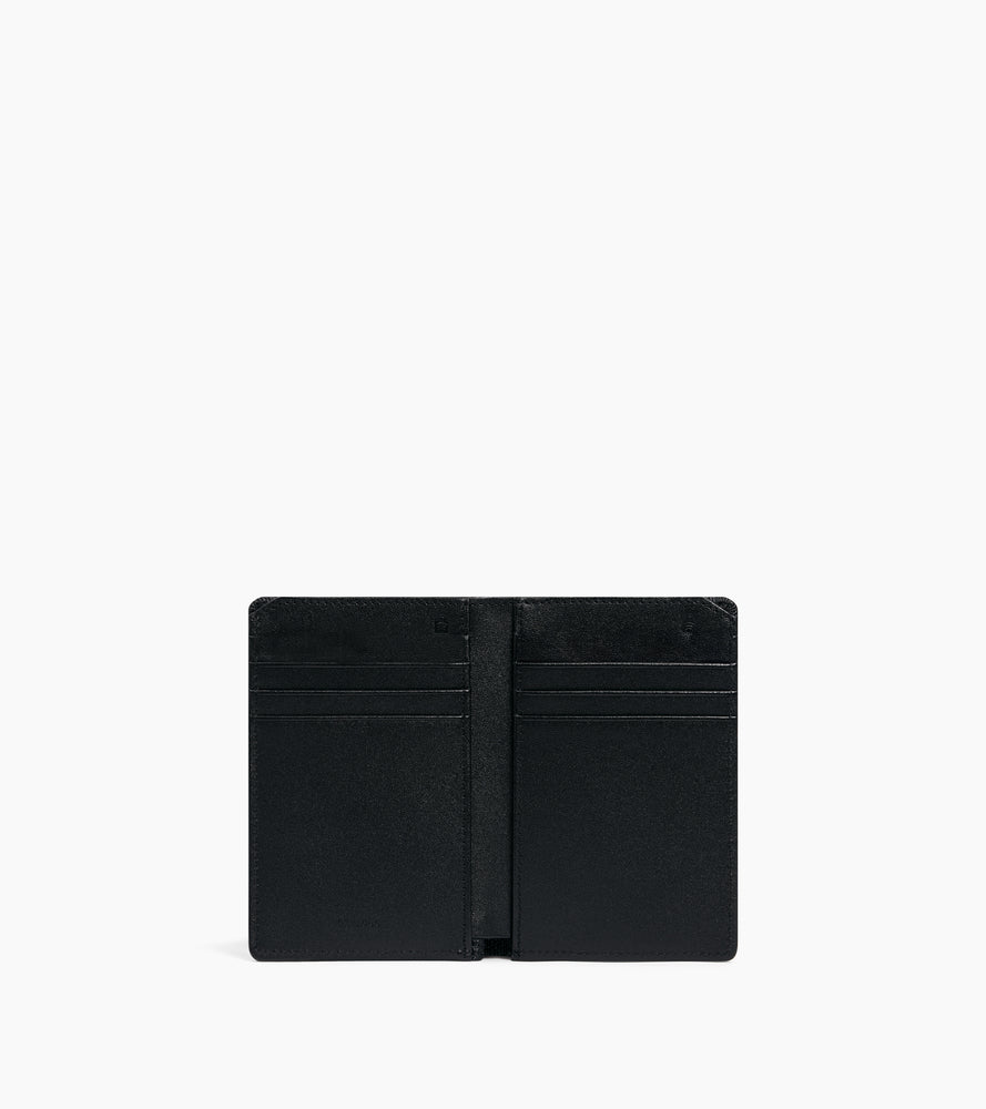Emile vertical card holder in signature T leather