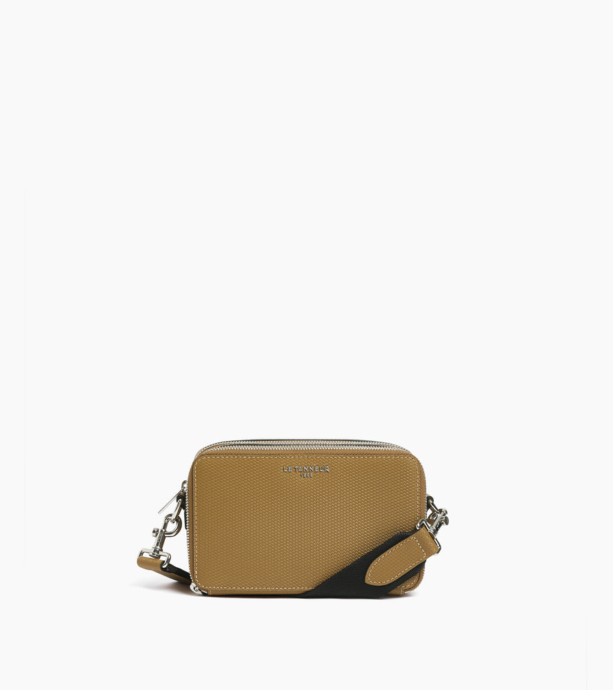 Emile small 2-compartment shoulder bag in signature T leather