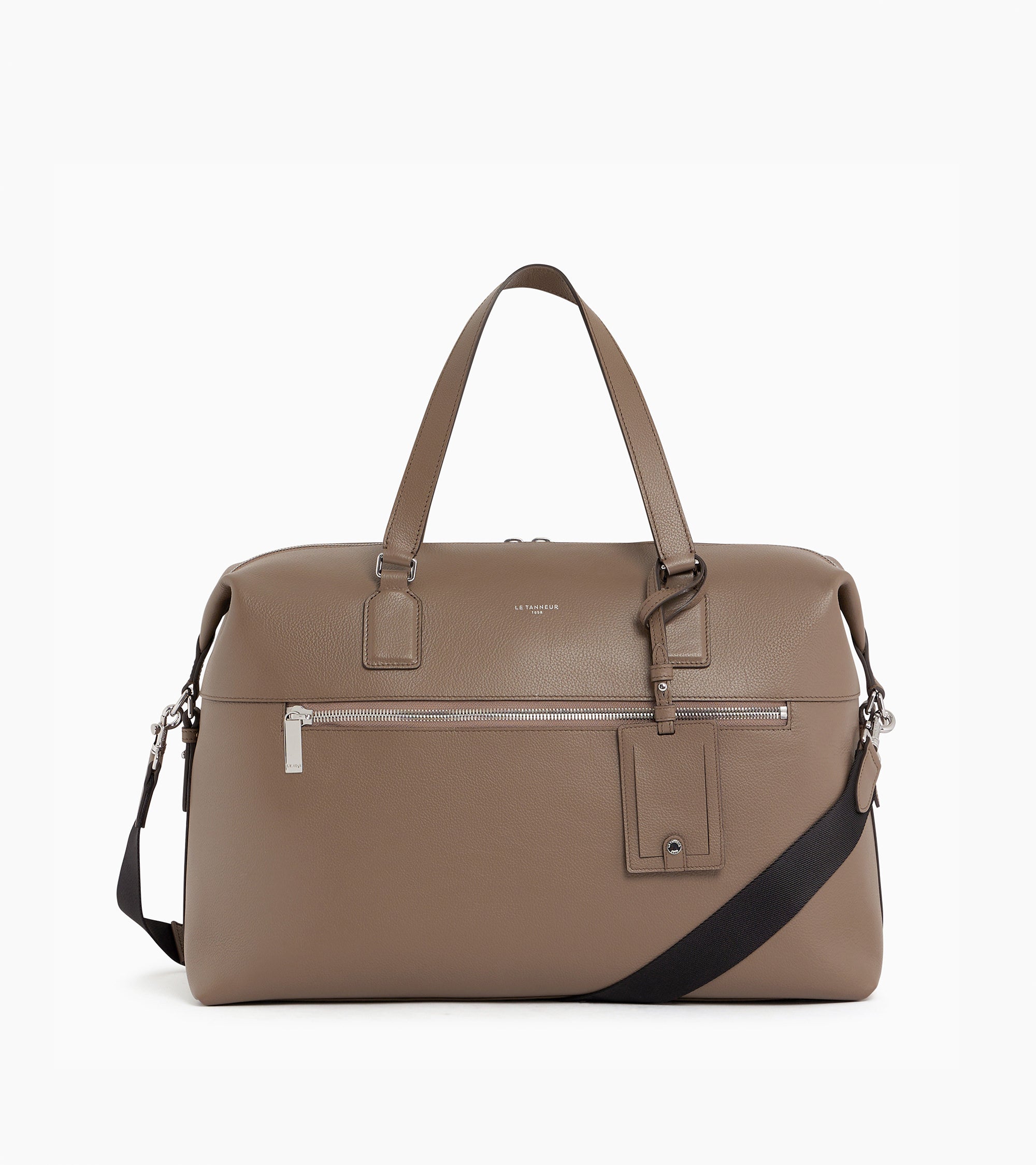 Emile 24h travel bag in pebbled leather