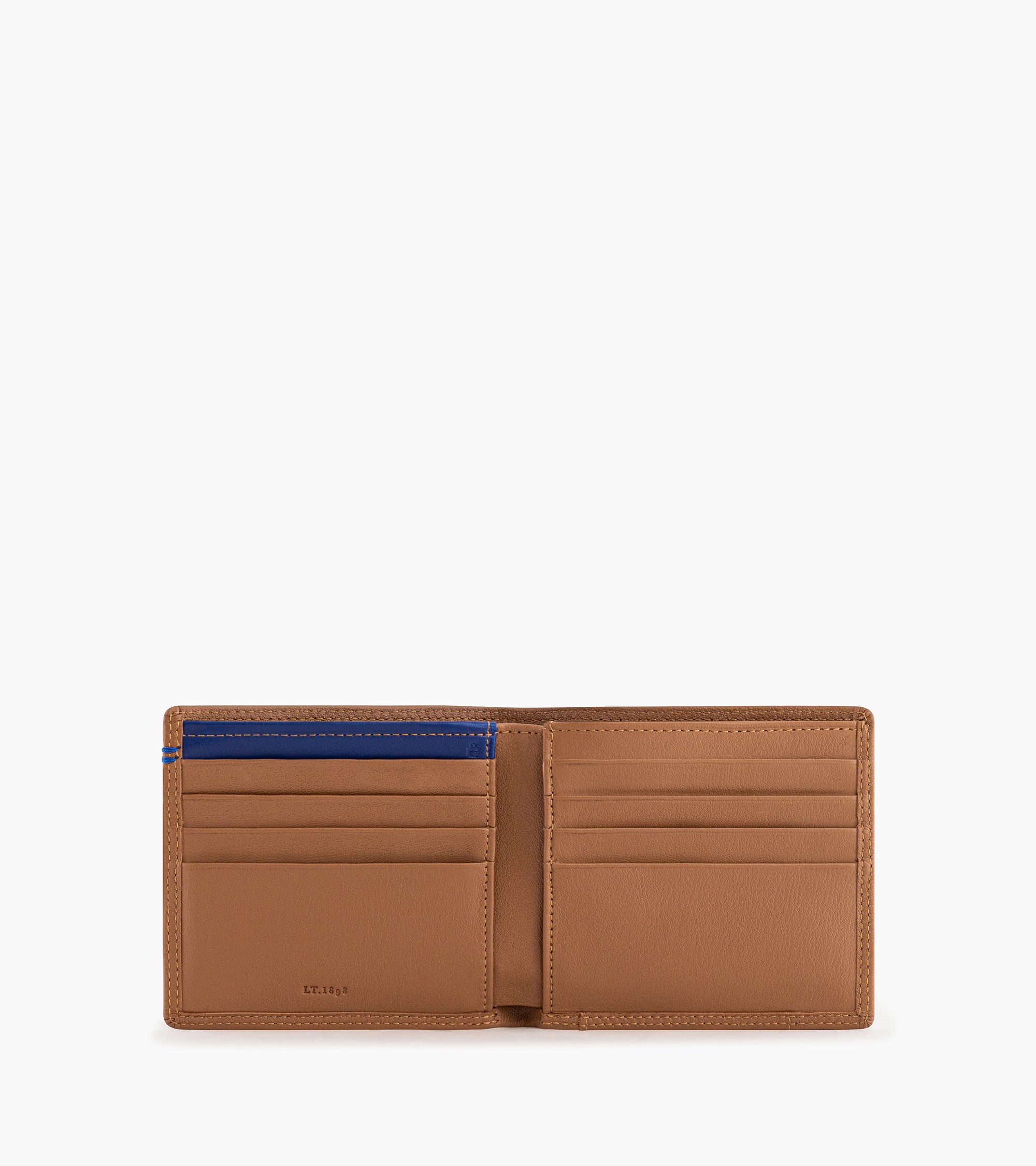 Porte cartes horizontal avec poche billets Martin en cuir lisse