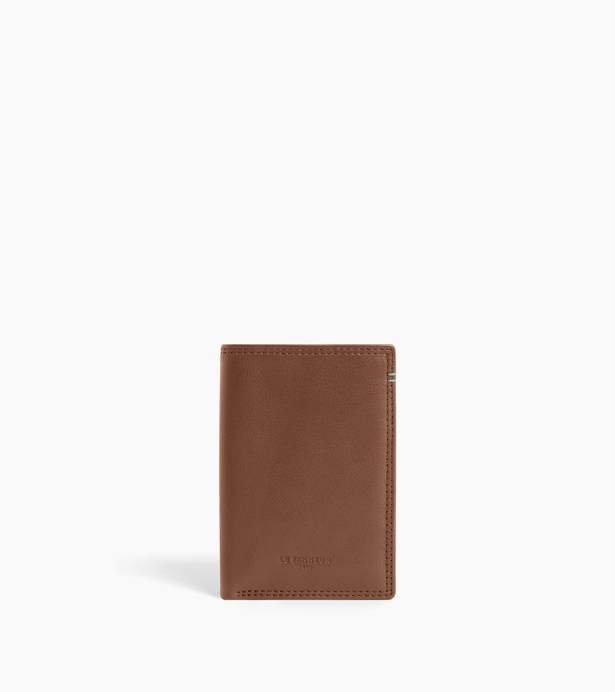 Martin vertical card holder in smooth leather