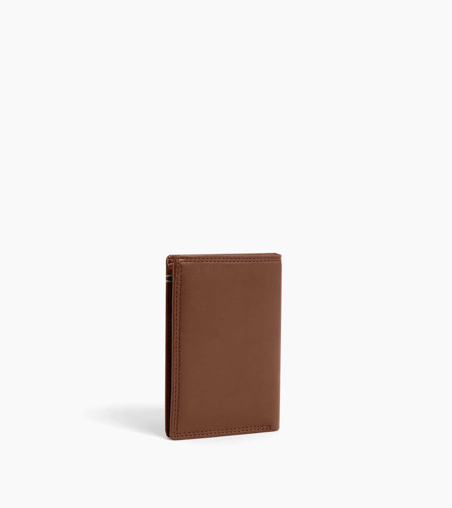 Martin vertical card holder in smooth leather