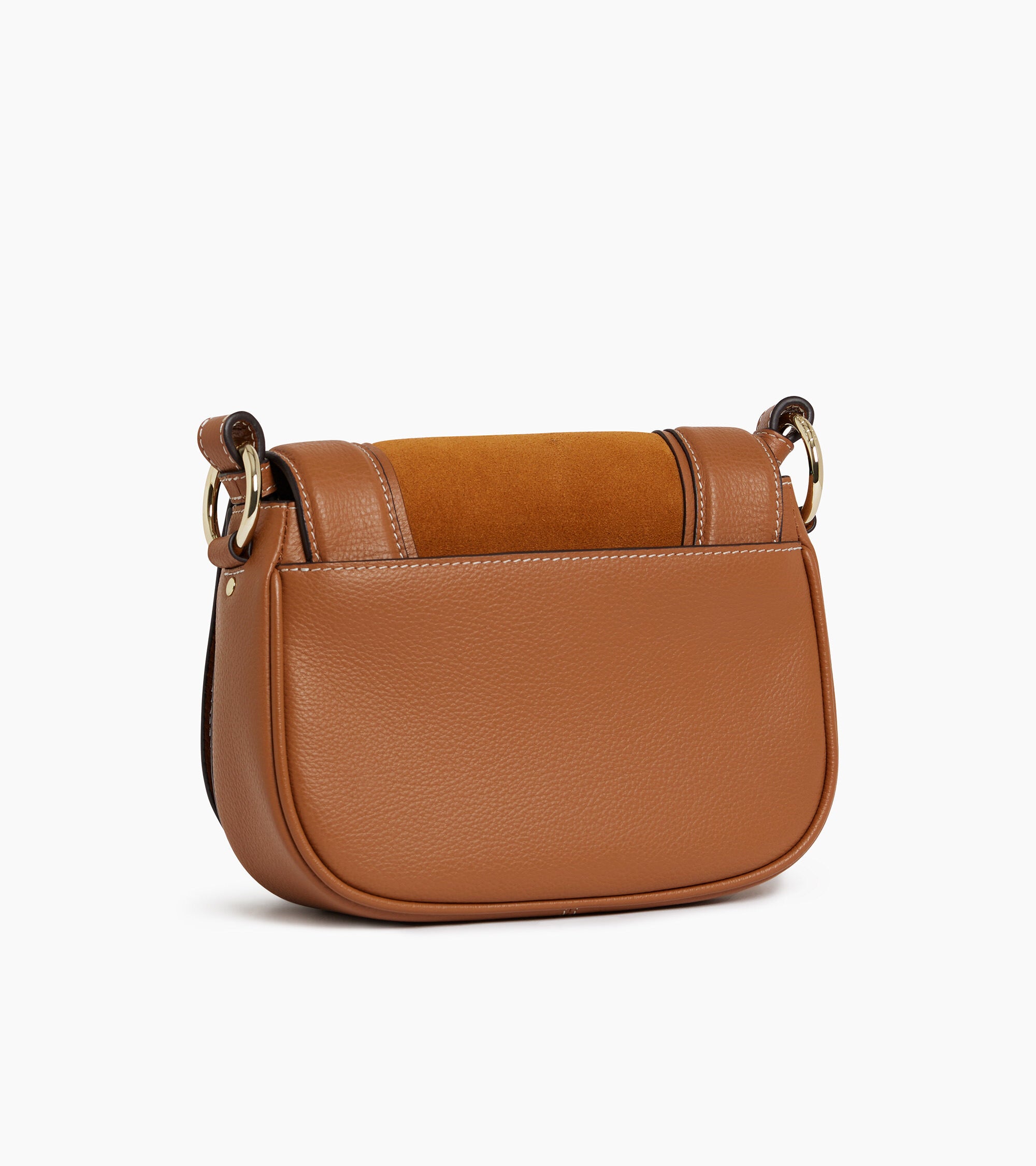 Small Ella grained leather and nubuck cross body bag