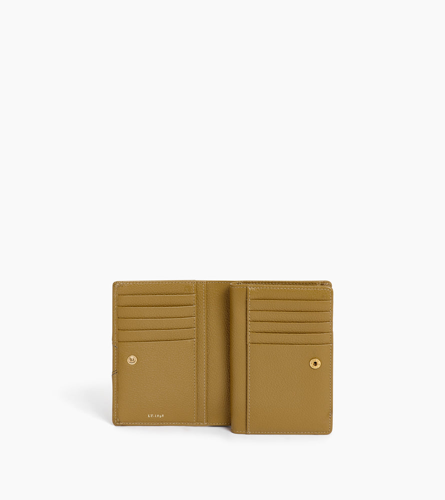 Ella medium wallet in grained leather