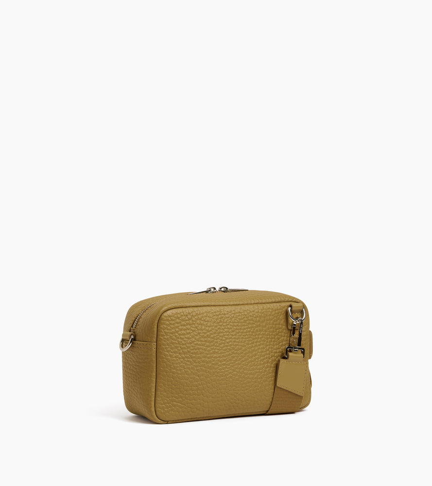 Petit sac bandoulière Noah en cuir grain buffle et cuir lisse