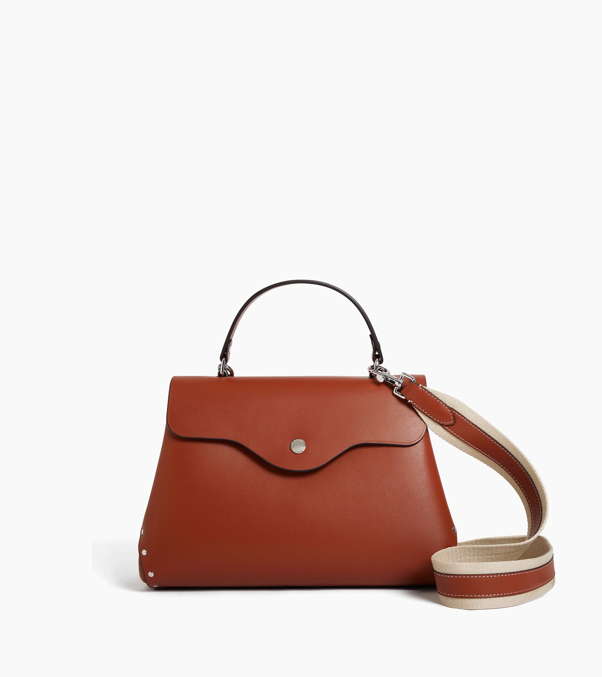 Mittelgroße Handtasche Modell Sans Couture aus Glattleder