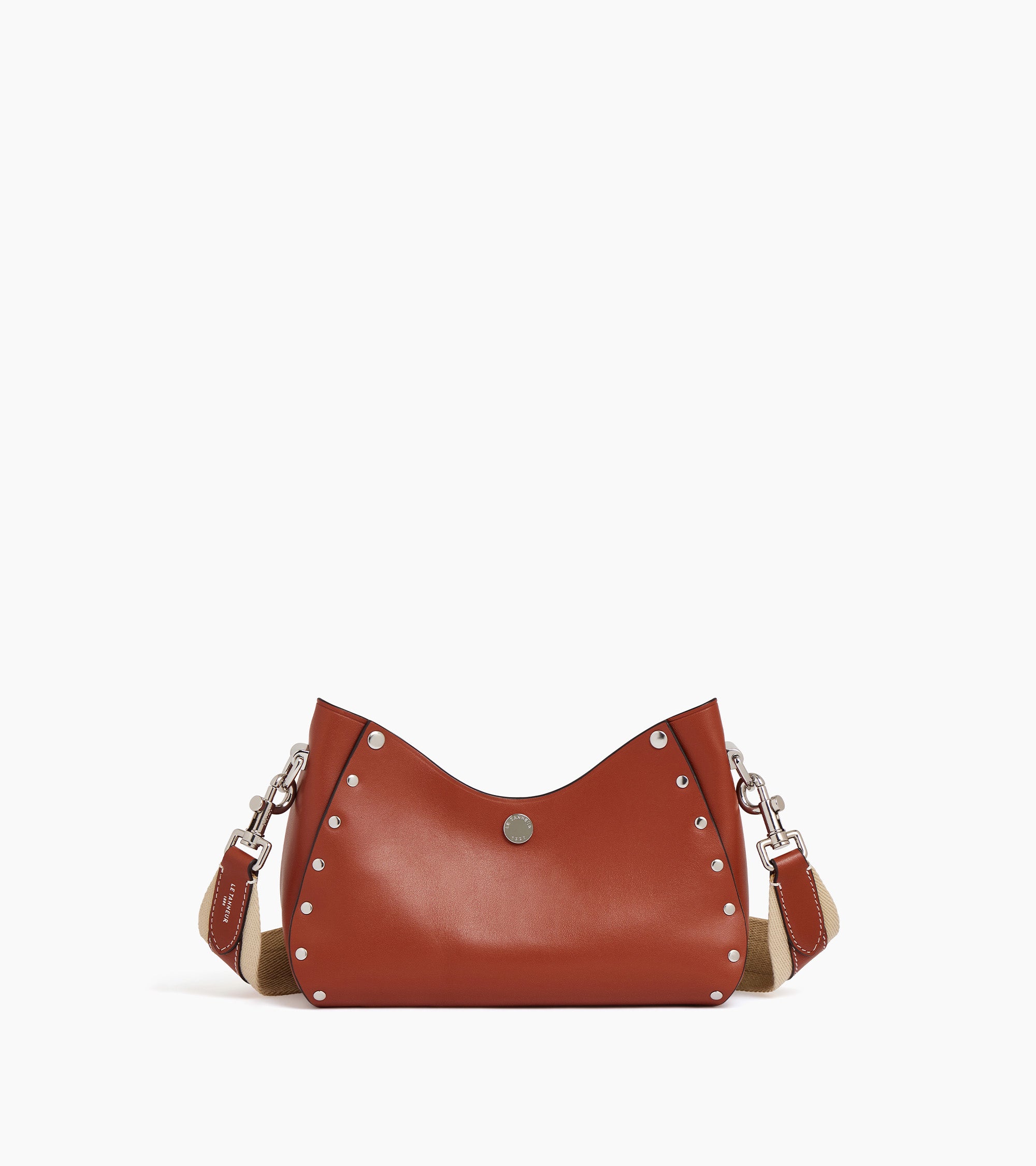 Sans Couture small smooth leather baguette bag