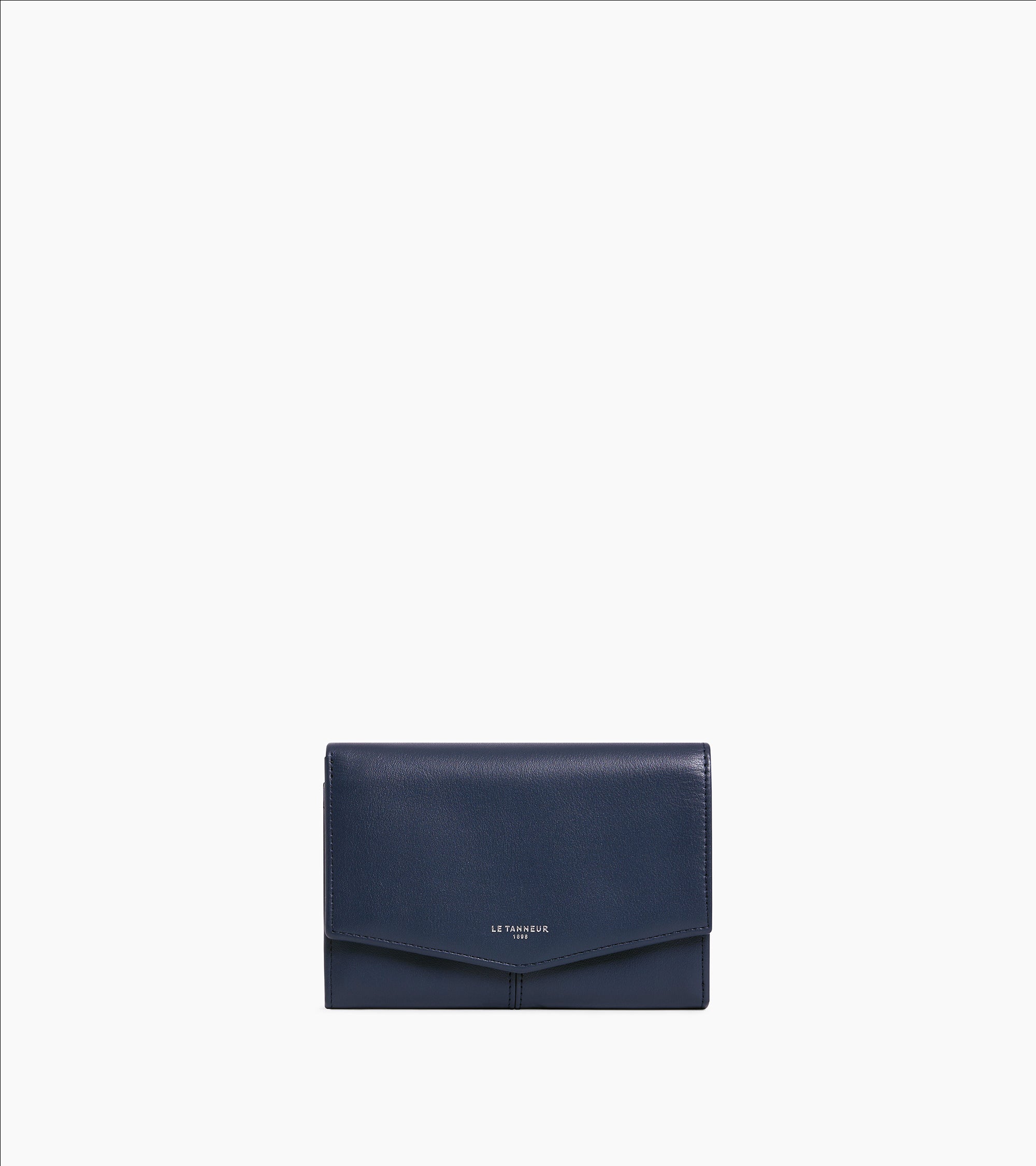 Charlotte large zipped wallet in smooth leather