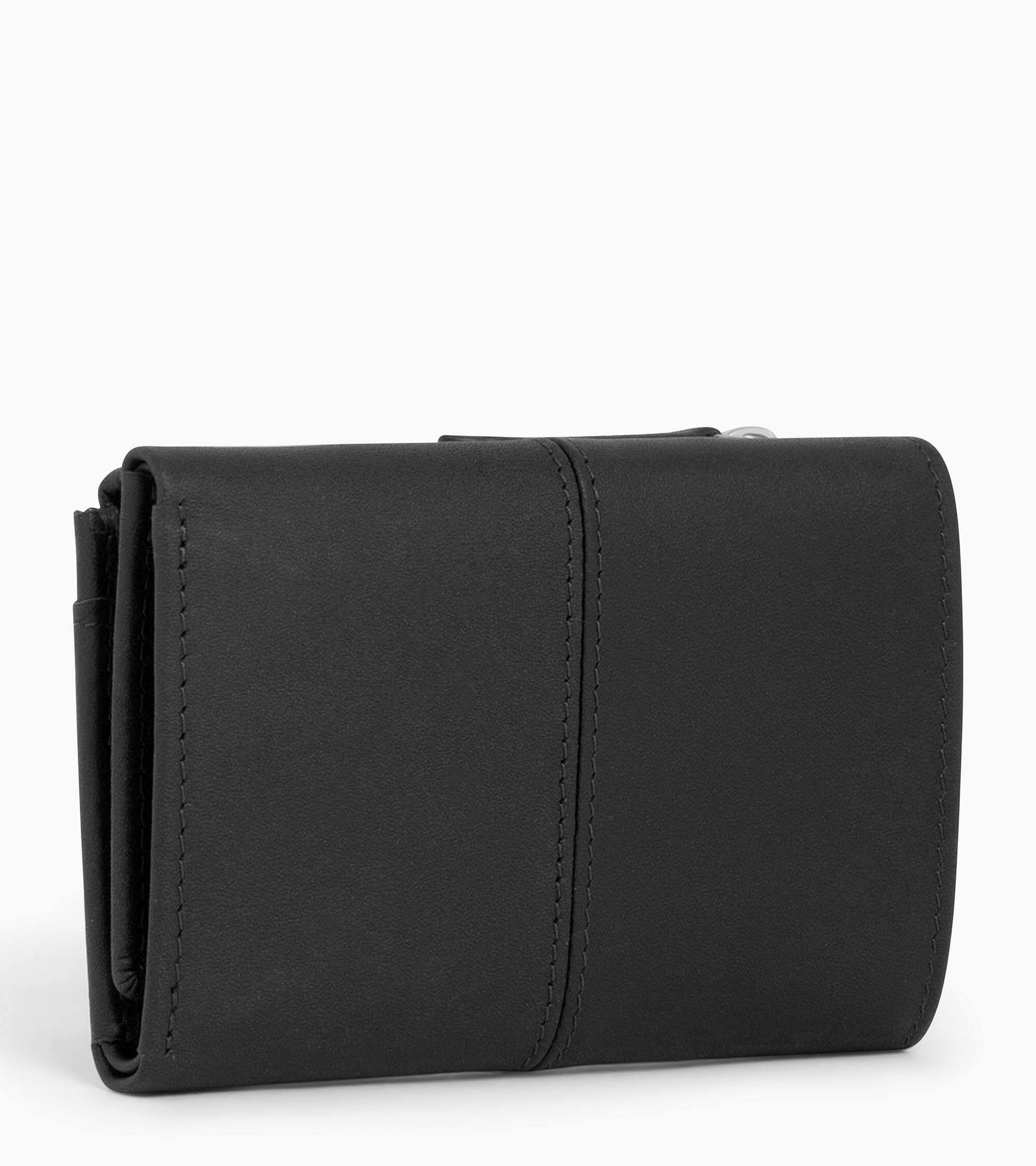 Charlotte zipped wallet in smooth leather