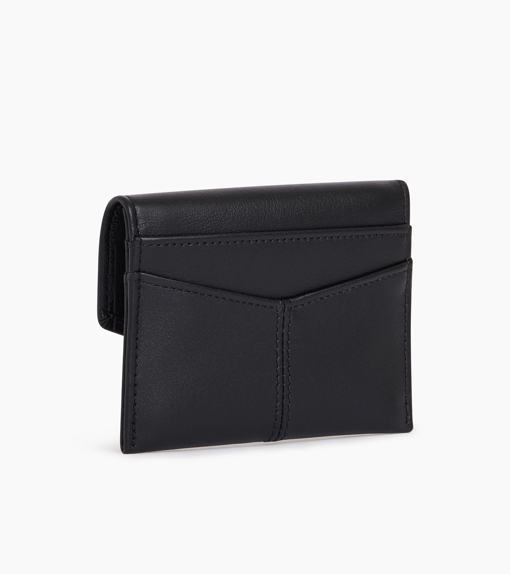 Charlotte smooth leather flap card holder