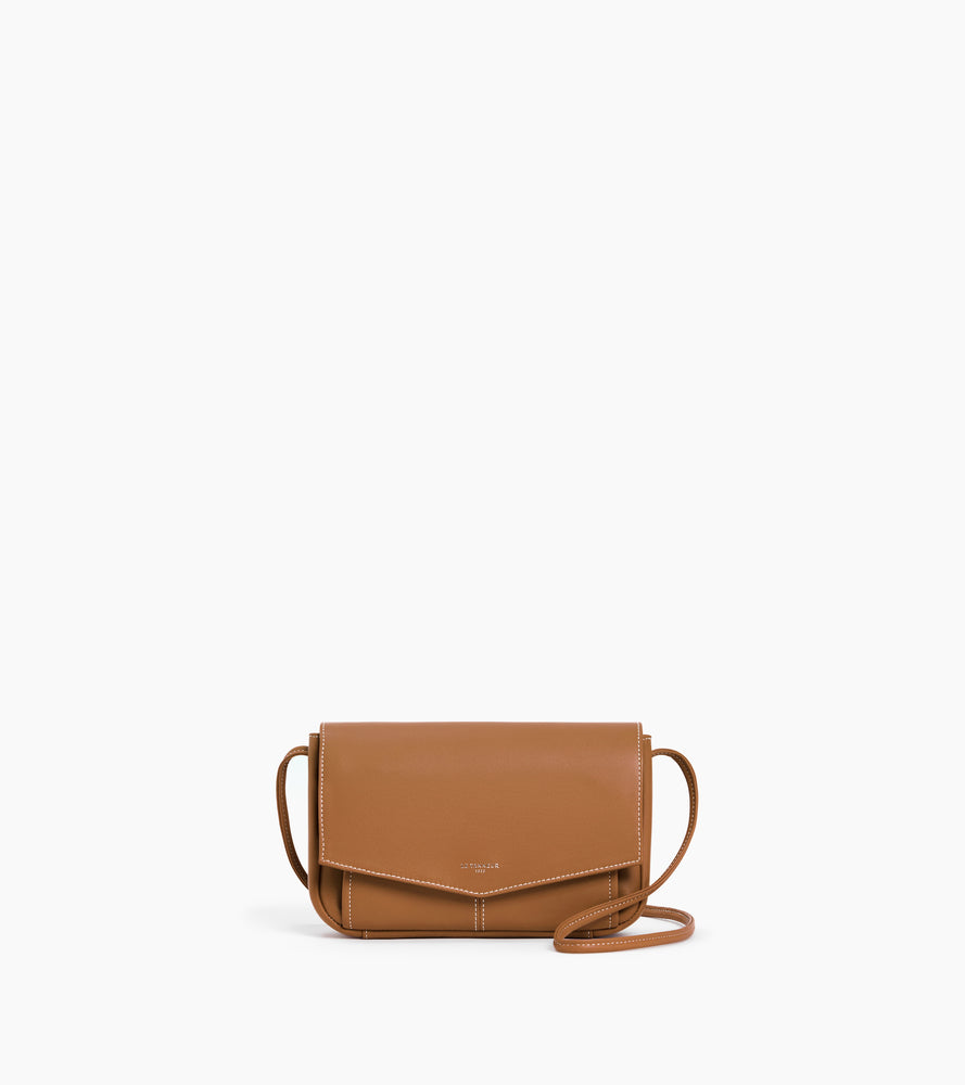 Taschengeldbörse mit abnehmbarer Schultertasche Charlotte aus glattem Leder