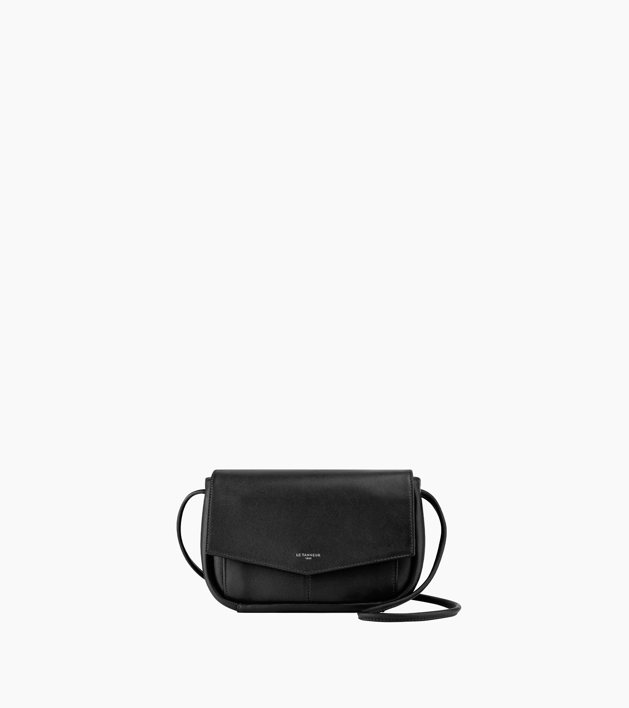 Charlotte smooth leather pouch with removable strap