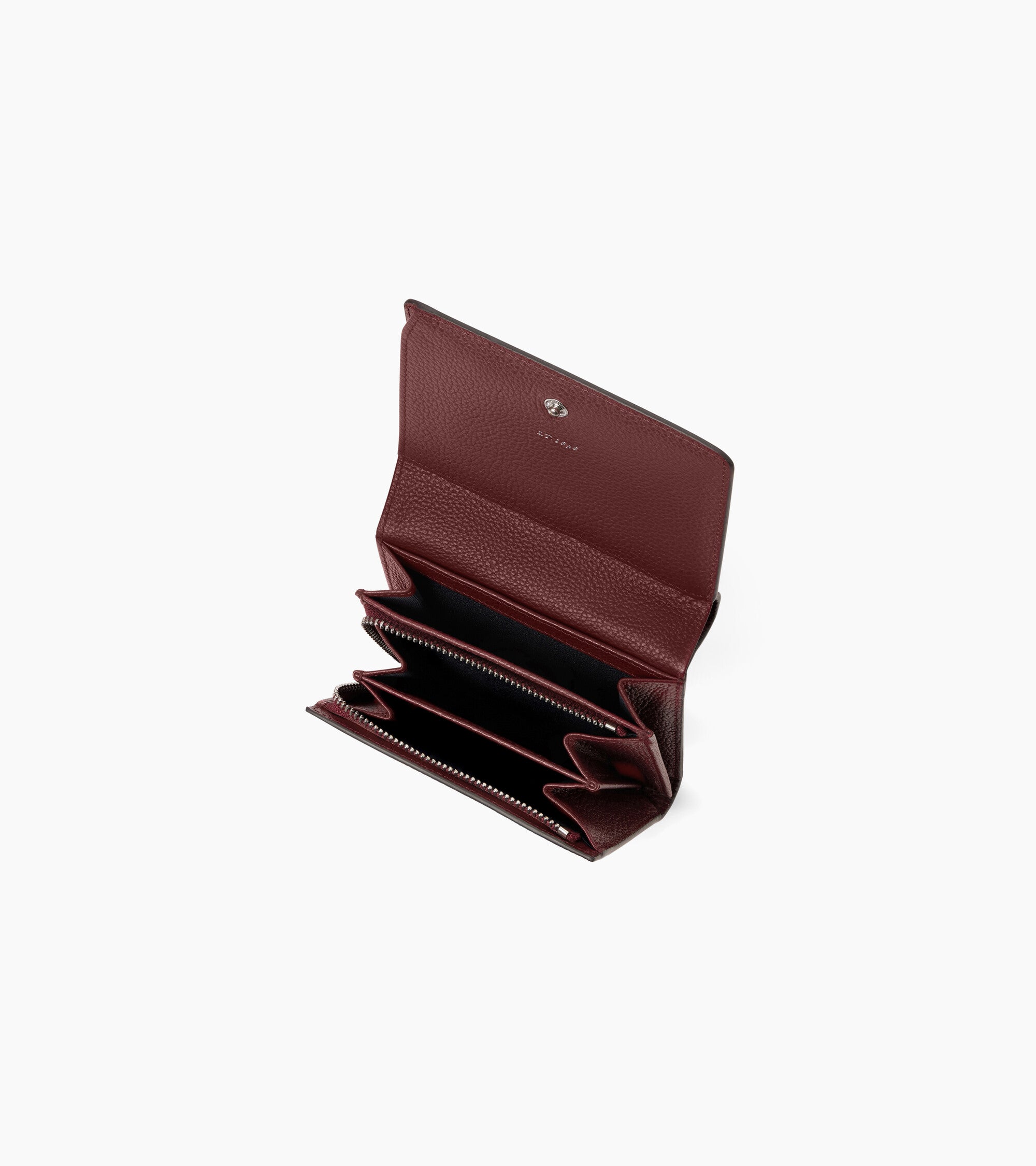 Cartera pequeña con solapa Louison de piel granulada