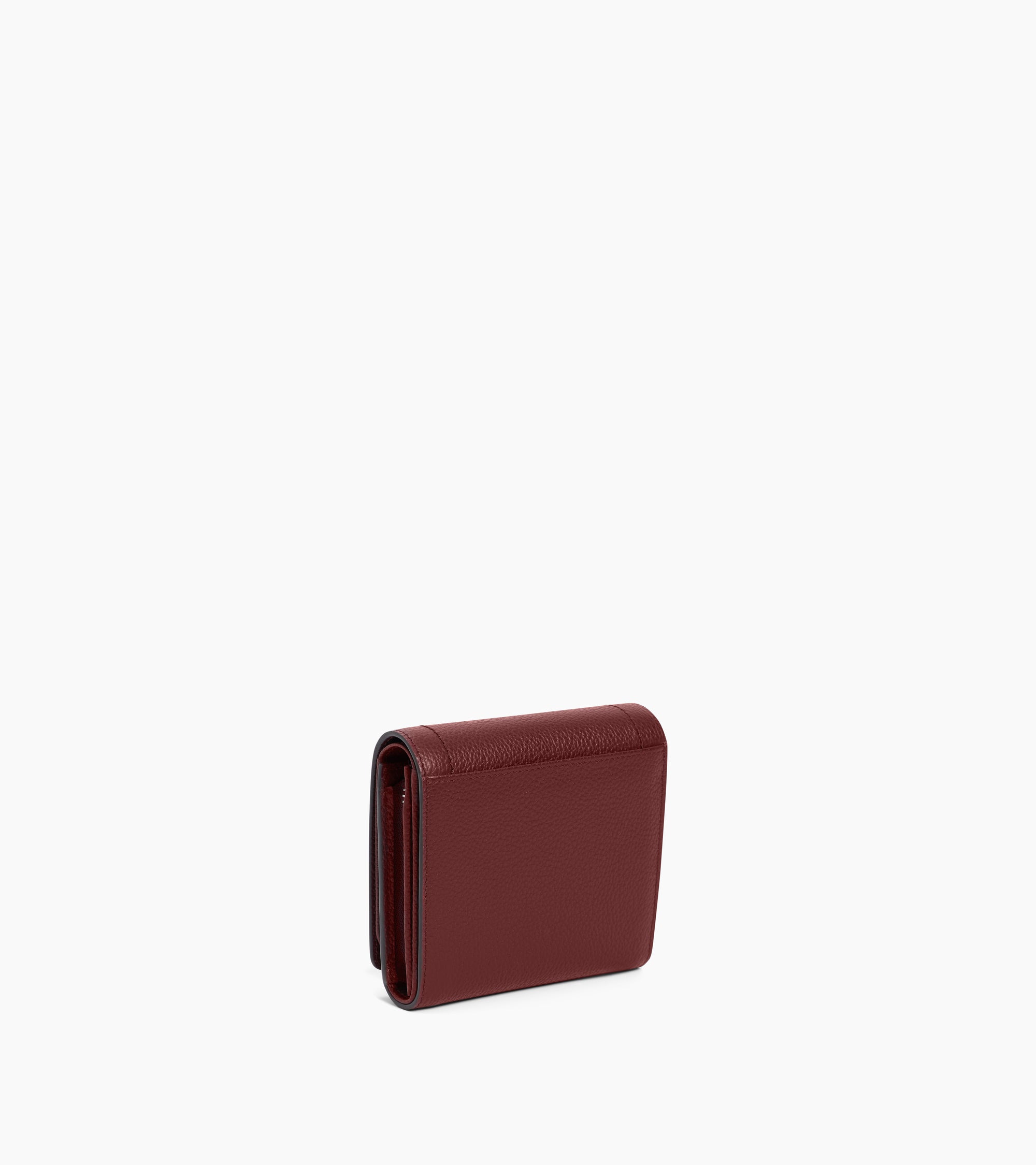 Cartera pequeña con solapa Louison de piel granulada