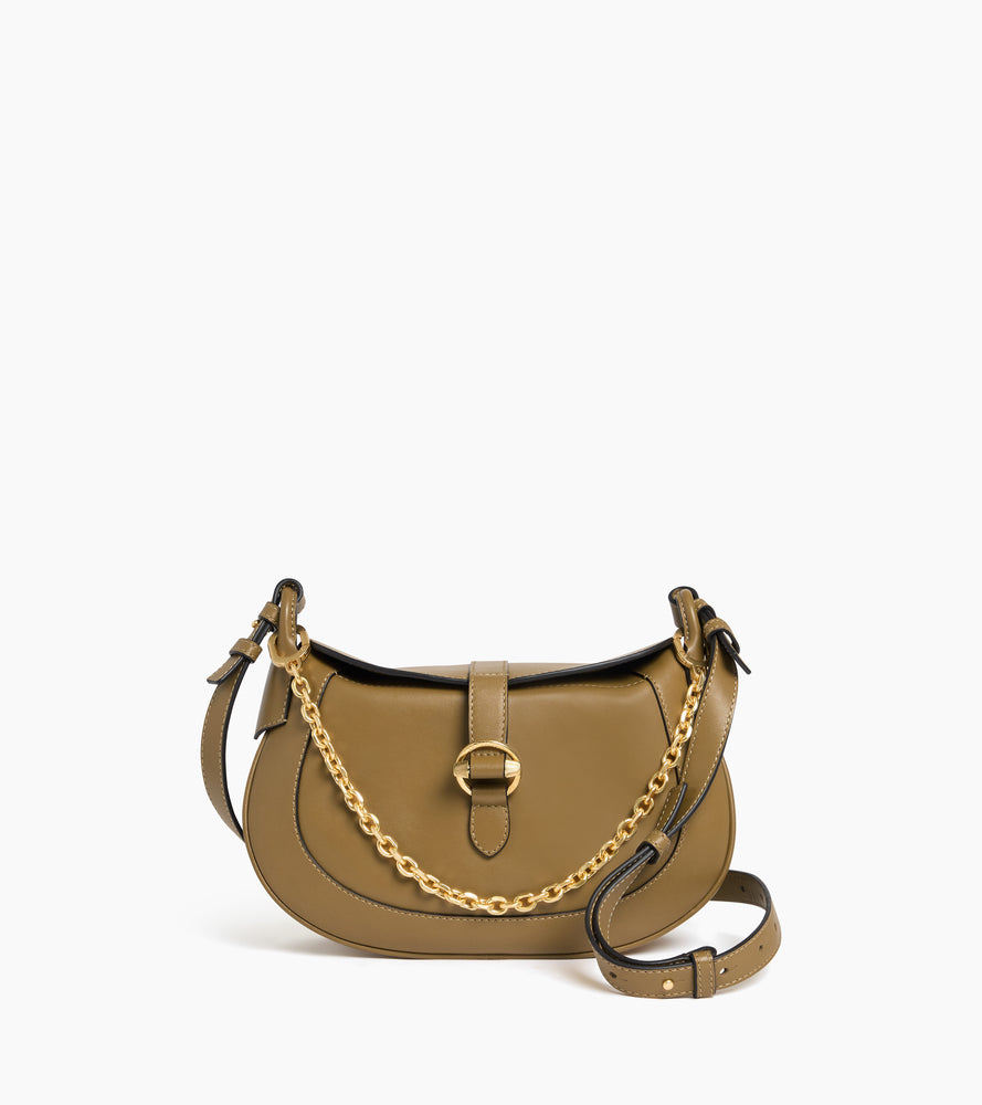 Pia small shoulder bag in smooth leather