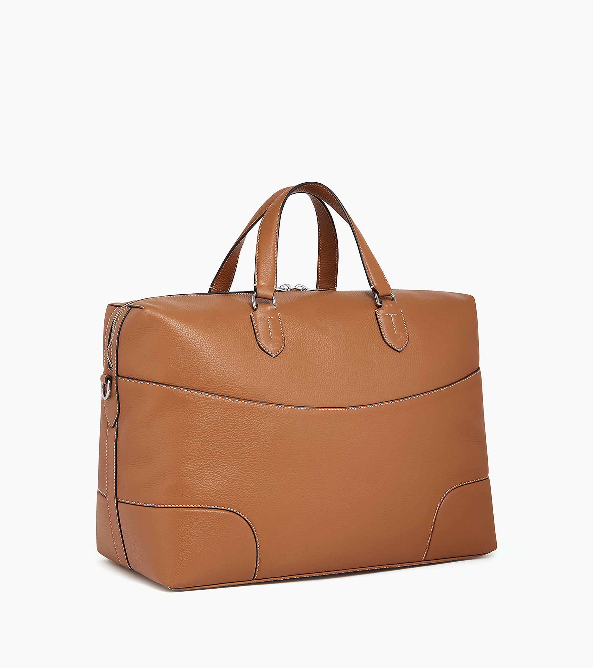 Romy 24h travel bag in pebbled leather