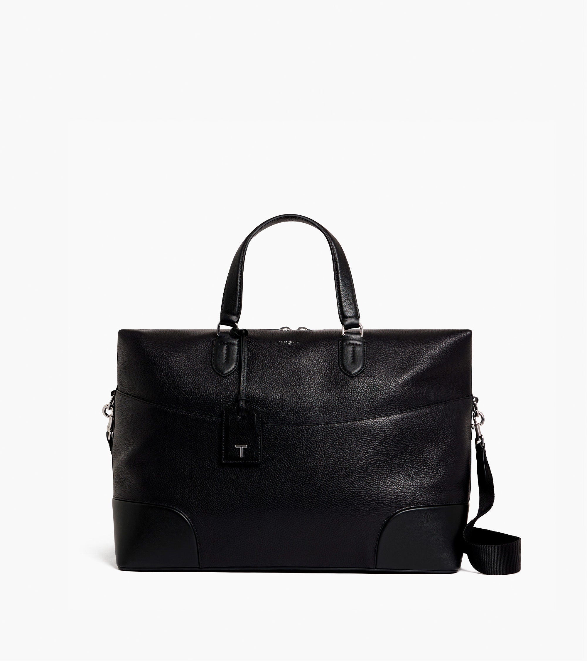 Romy grained and smooth leather 24h travel bag